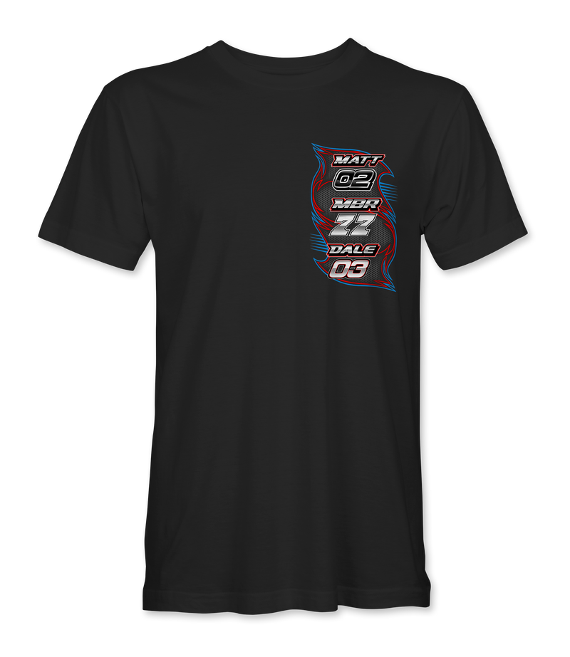 Clifton Racing T-Shirts Black Acid Apparel