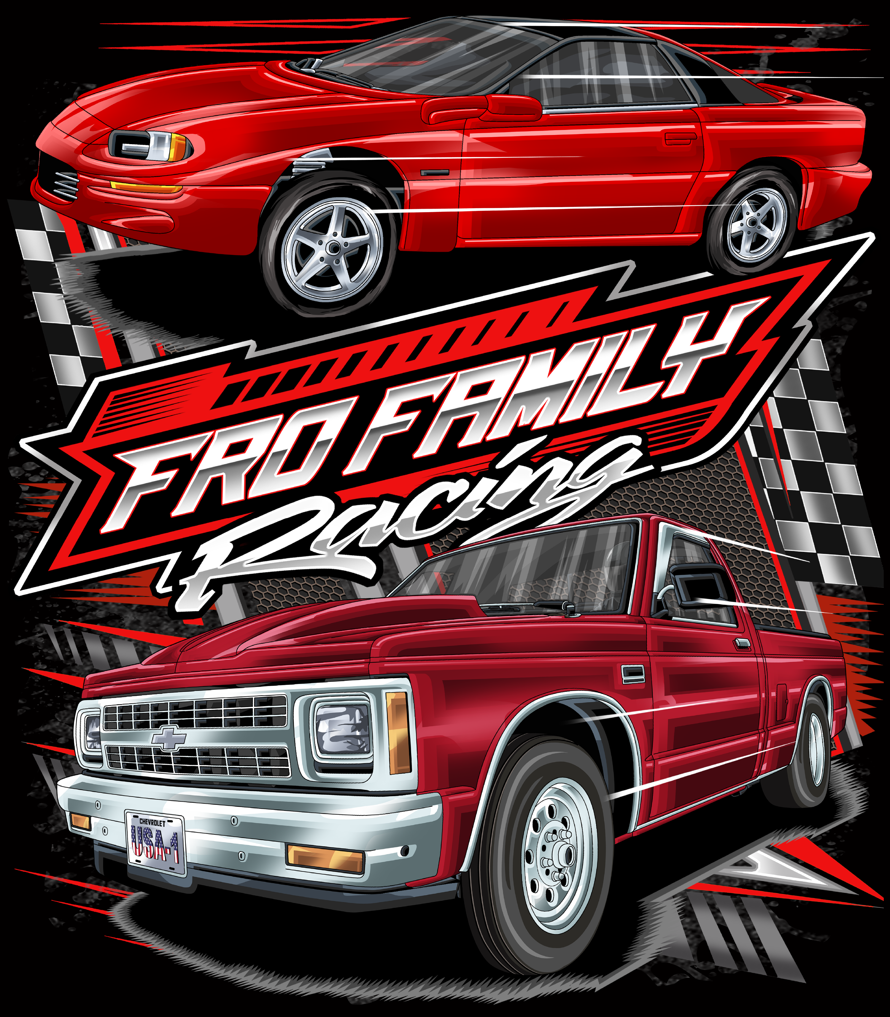 Fro Family Racing – Black Acid Apparel