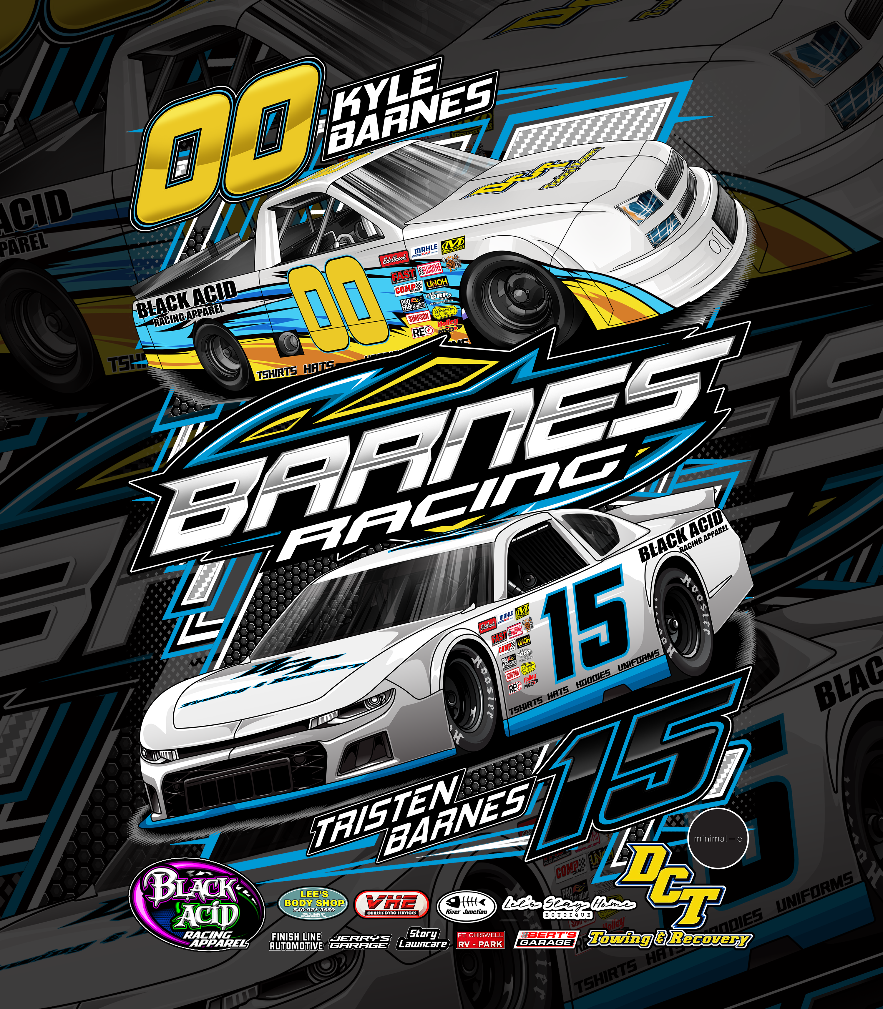Barnes Racing – Black Acid Apparel