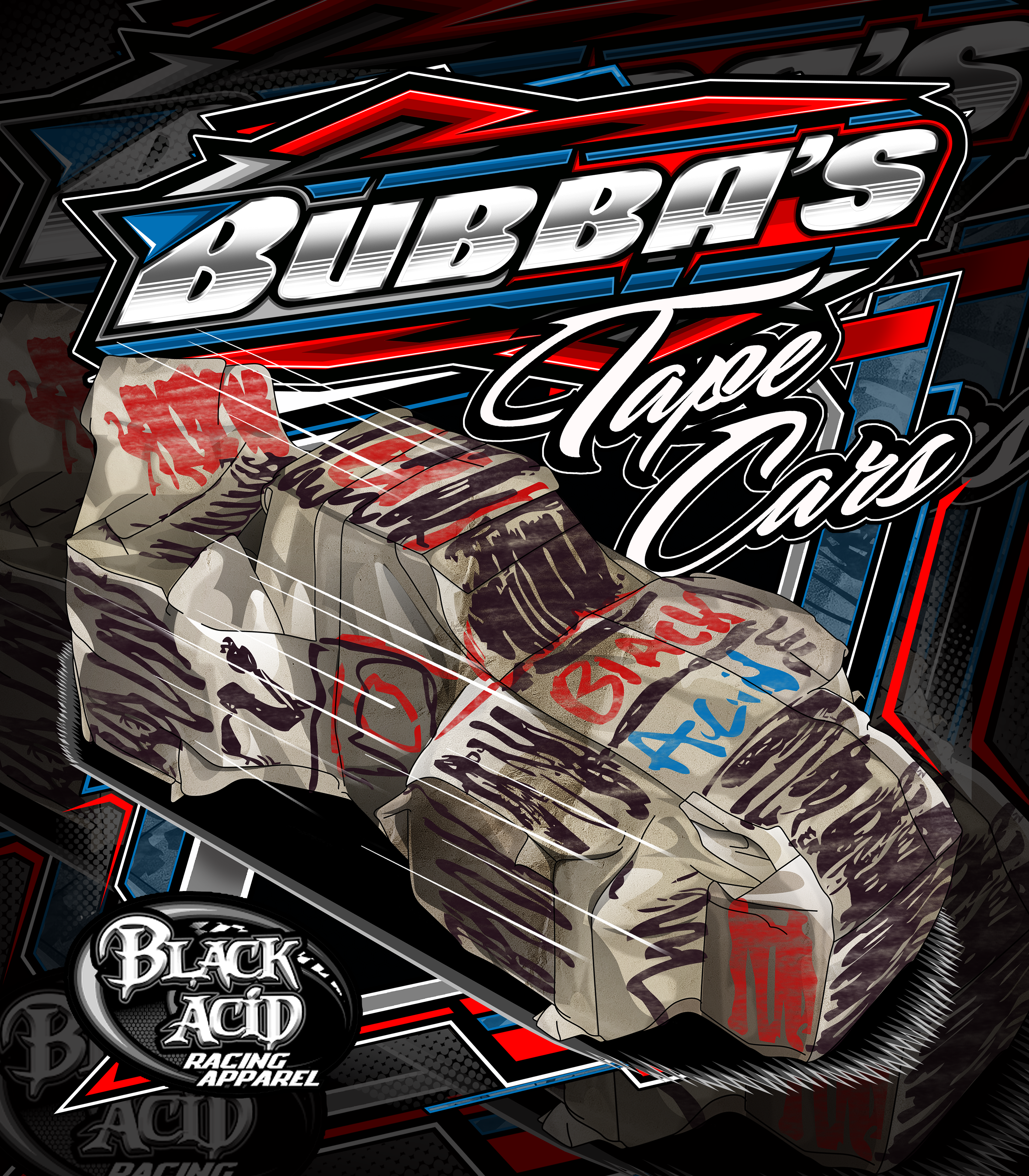 Bubbas Tape Cars