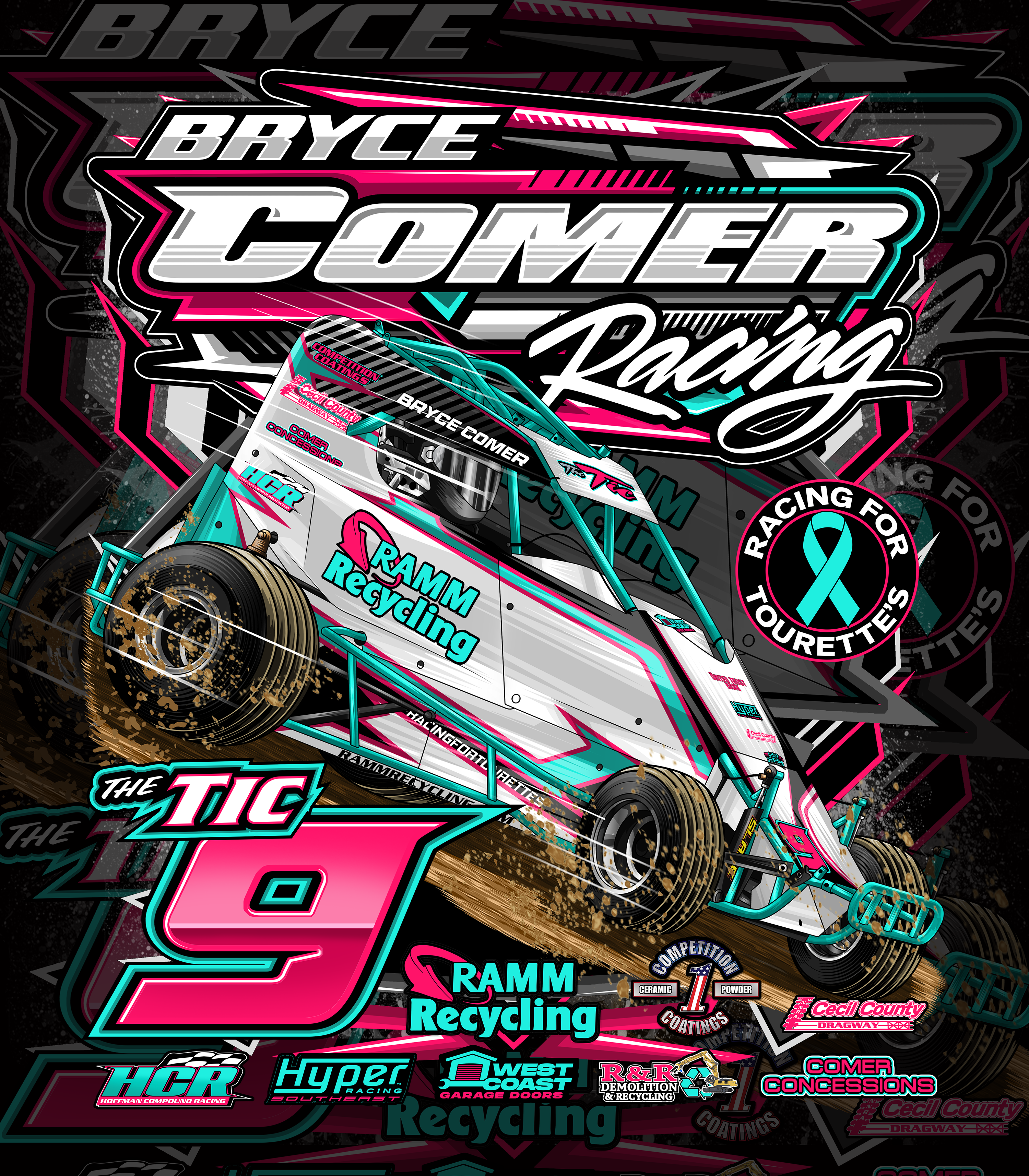 Bryce Comer Racing 2025 – Black Acid Apparel