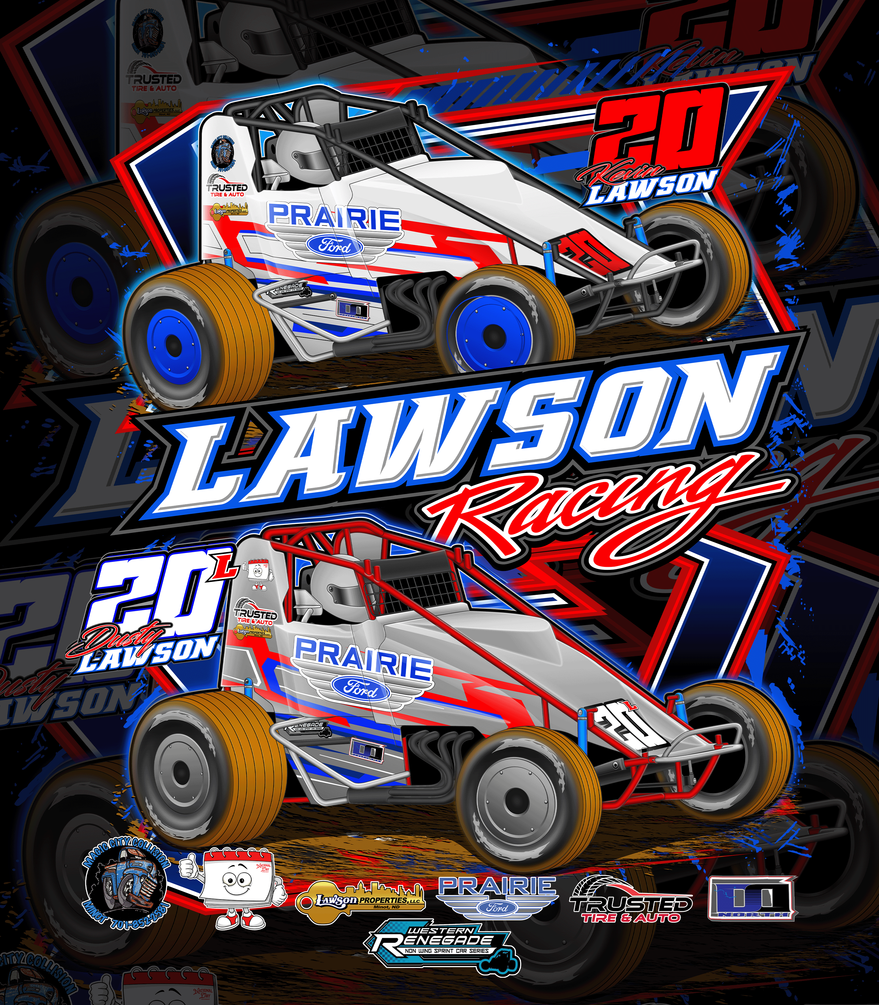 Lawson Racing Black Acid Apparel