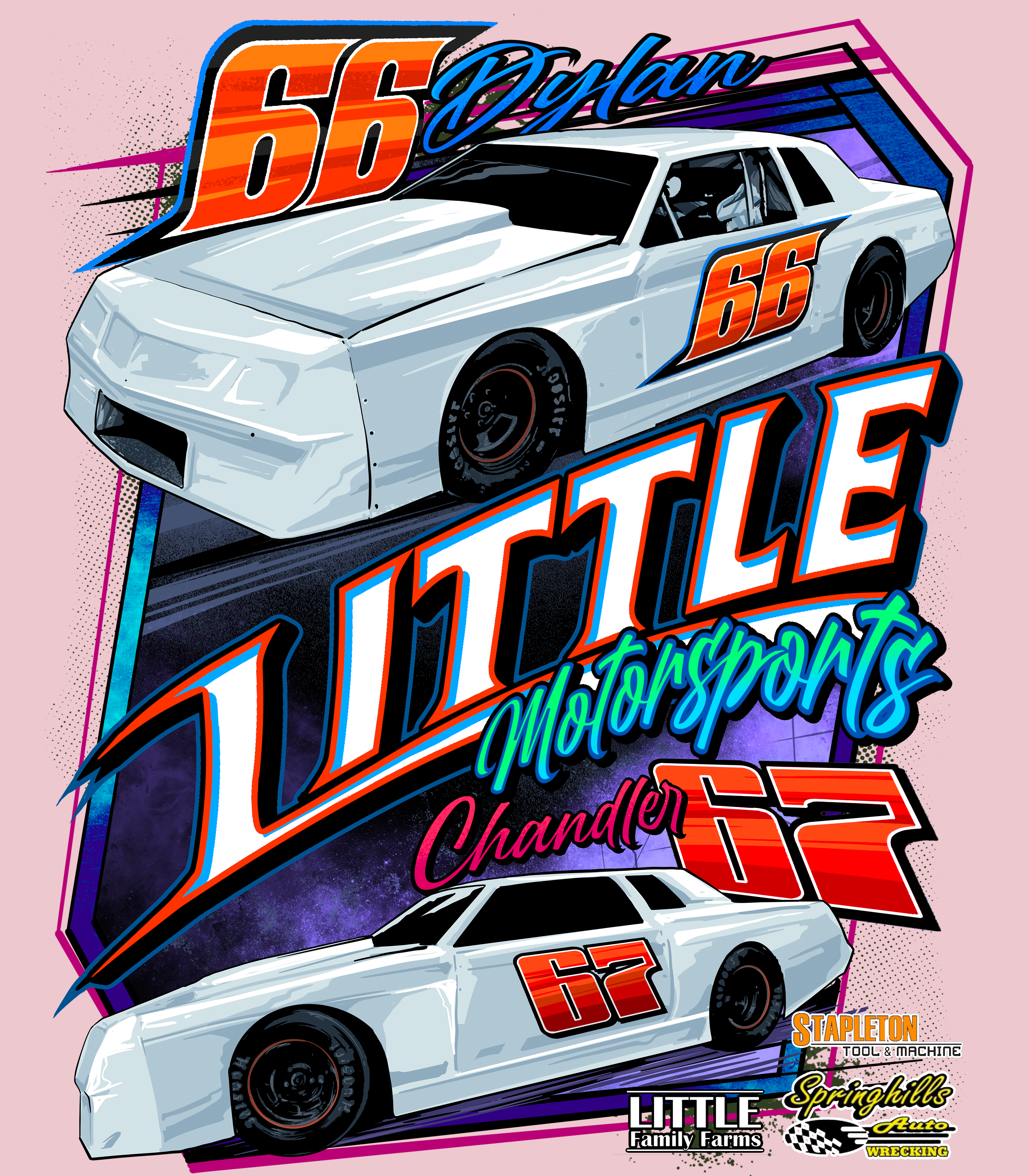 Little Motorsports Black Acid Apparel