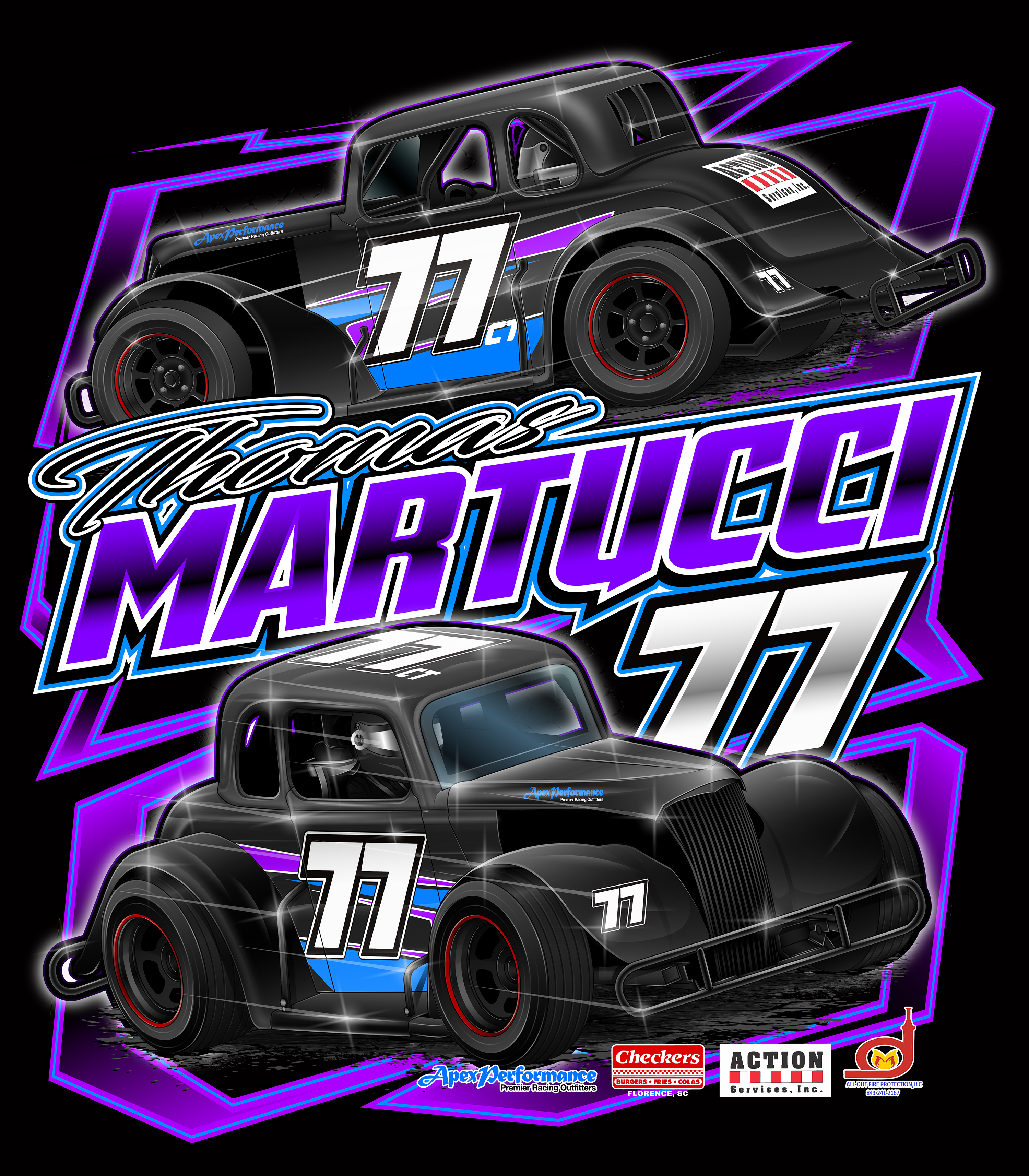 Thomas Martucci Jr. Black Acid Apparel