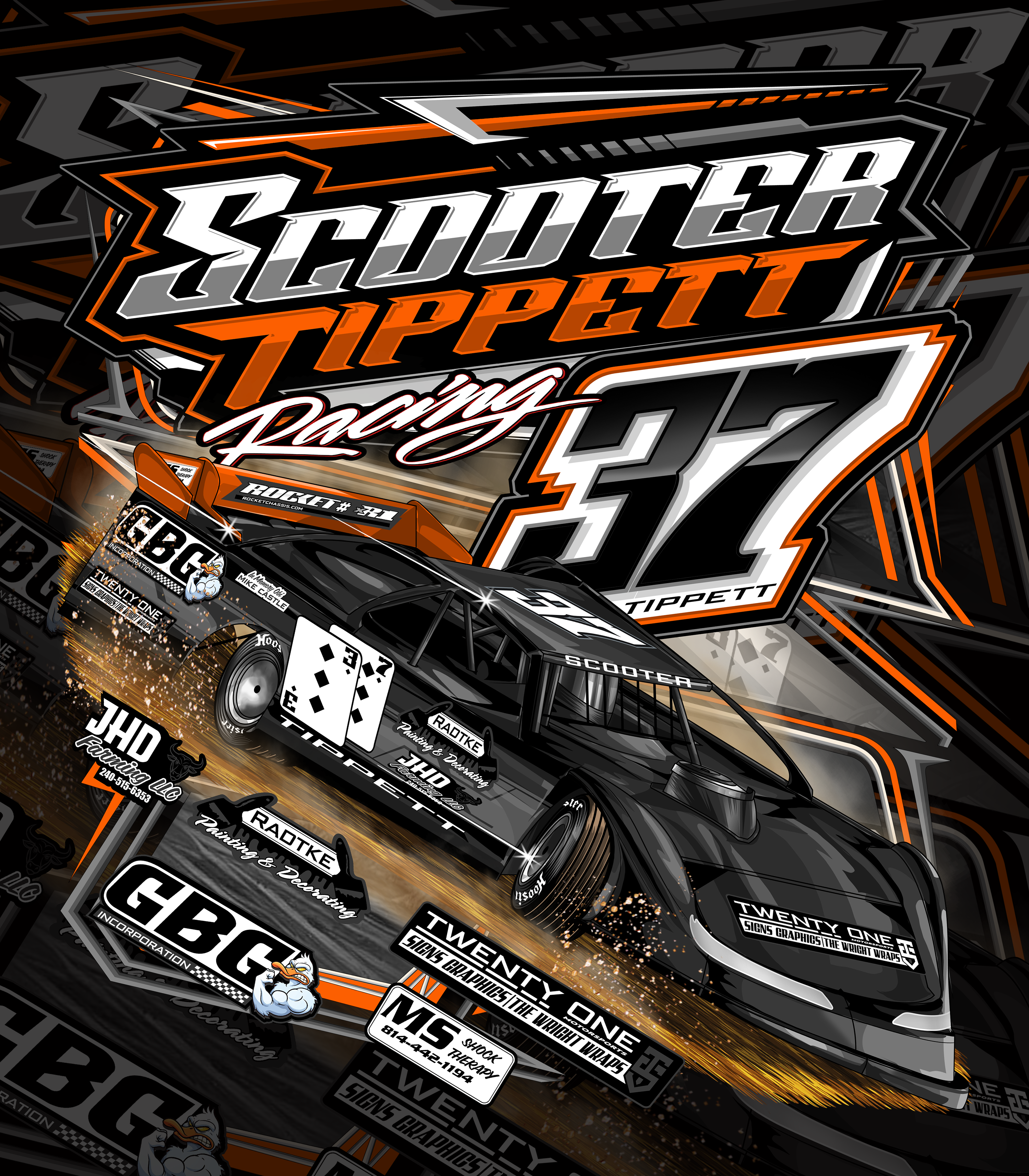 Scooter Tippett Racing 2025 – Black Acid Apparel