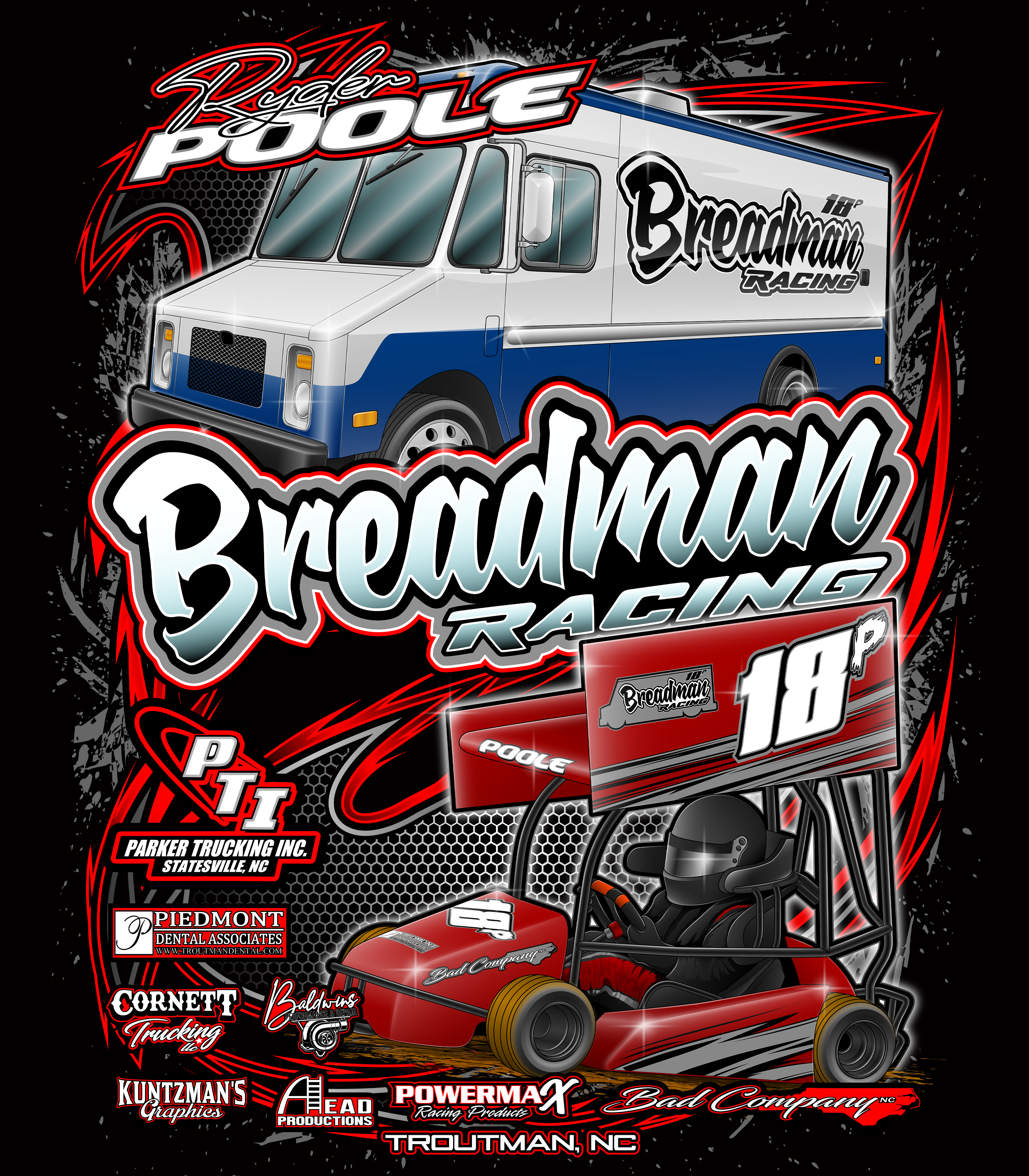 Breadman-Racing Black Acid Apparel