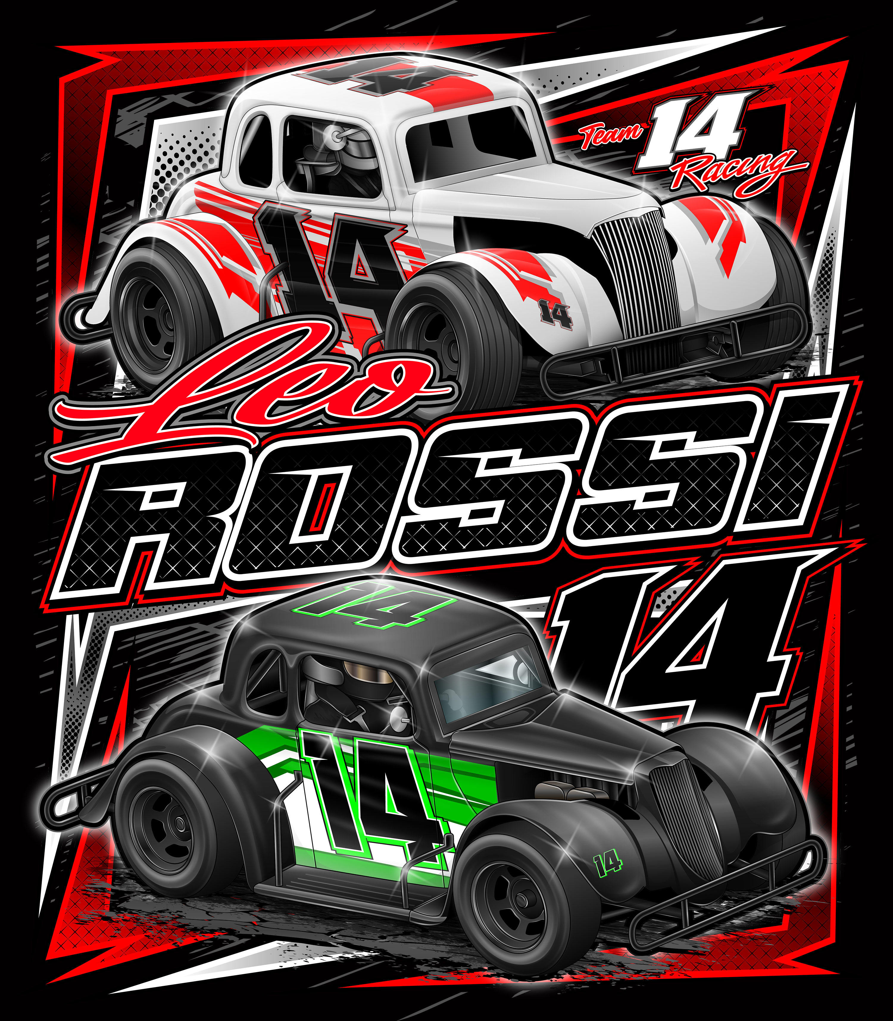 Leo-Rossi Black Acid Apparel