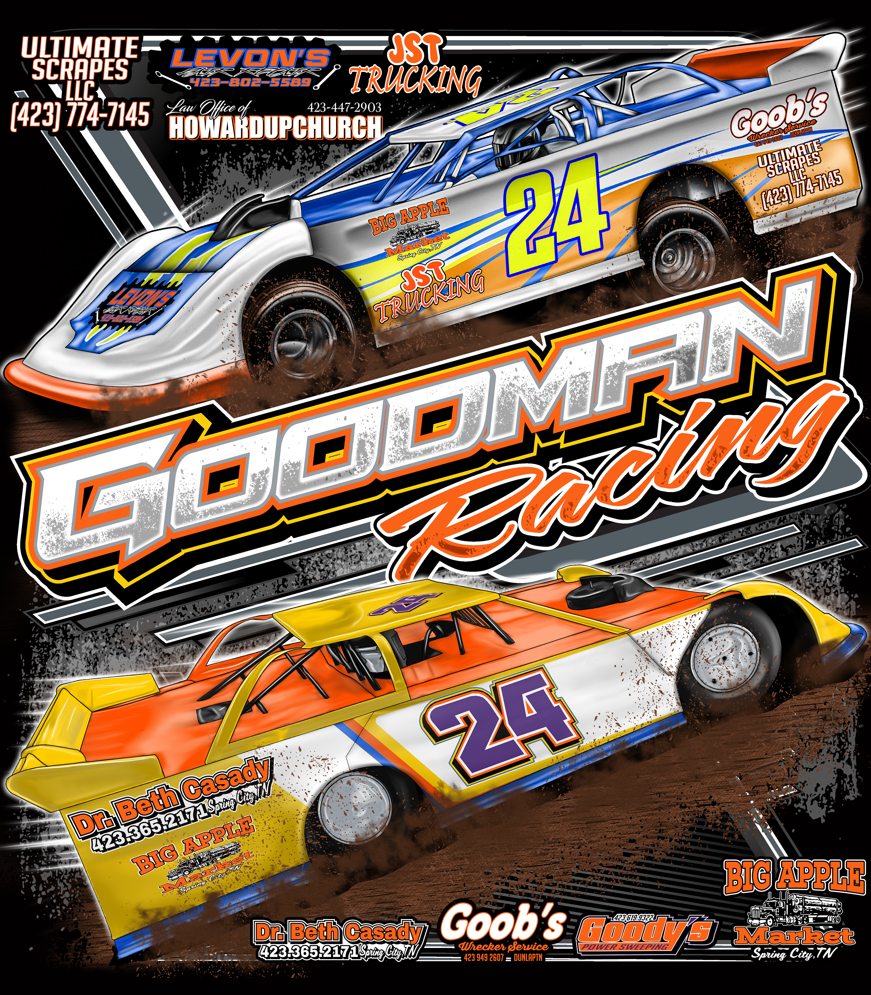 Goodman-Racing Black Acid Apparel