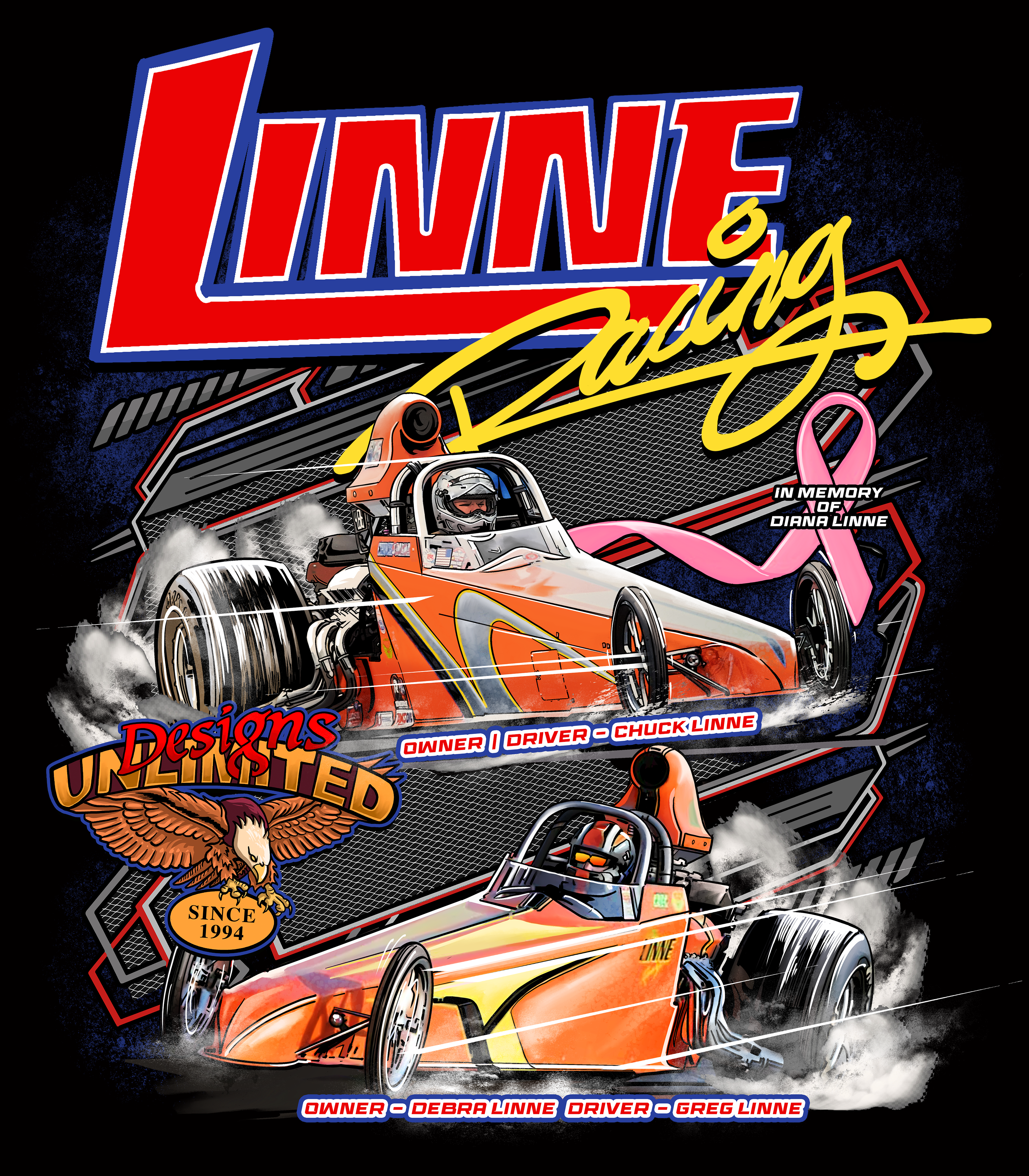 Linne-Racing Black Acid Apparel