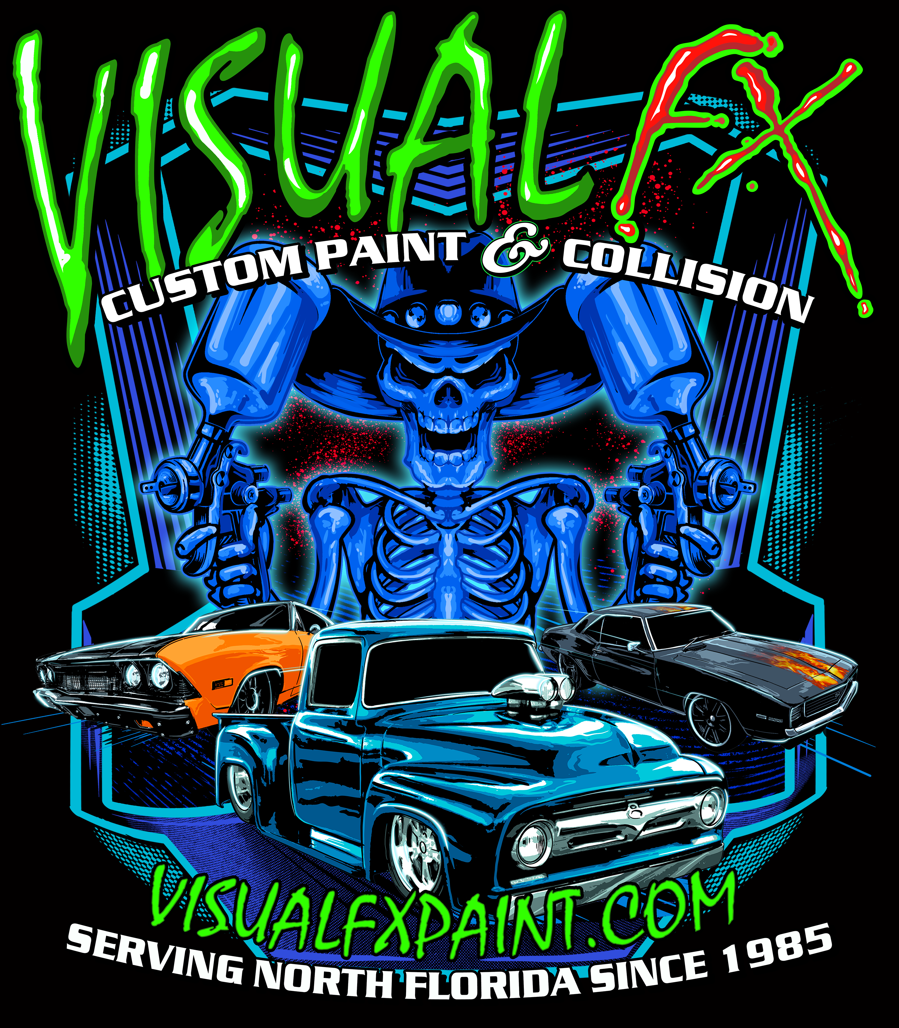 Visual-FX Black Acid Apparel