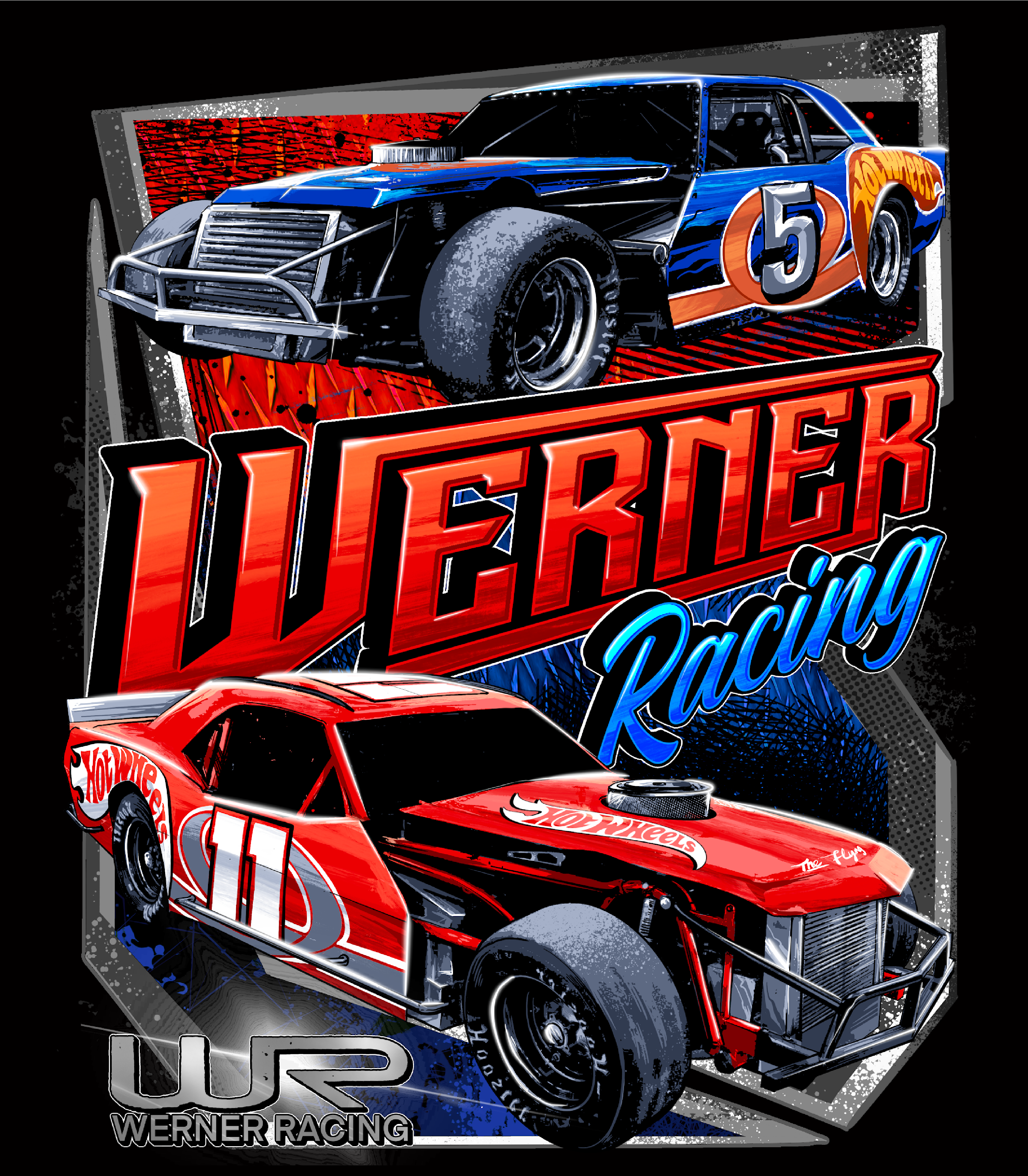 Werner Racing Black Acid Apparel