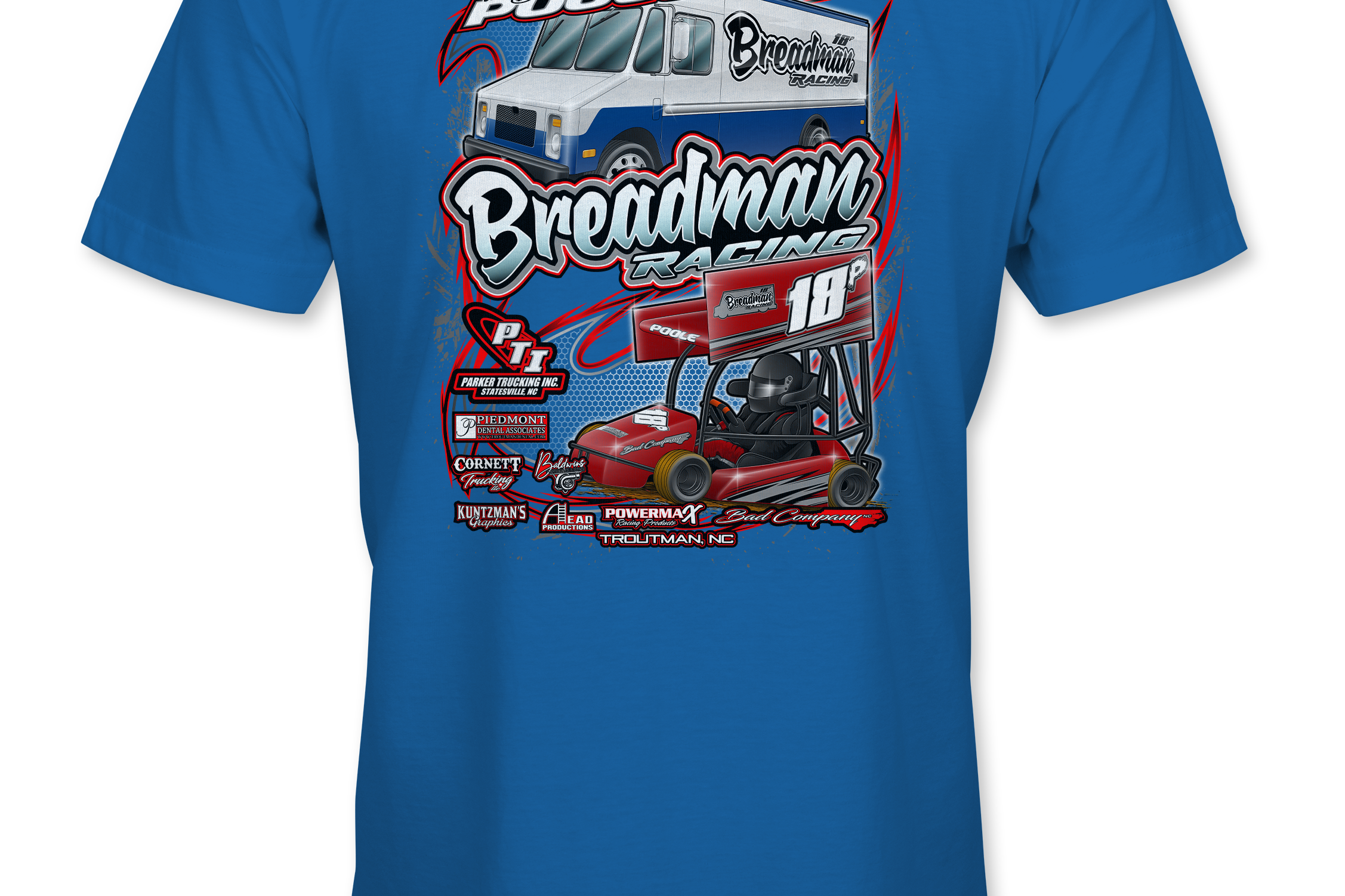 Breadman Racing T-Shirts Black Acid Apparel