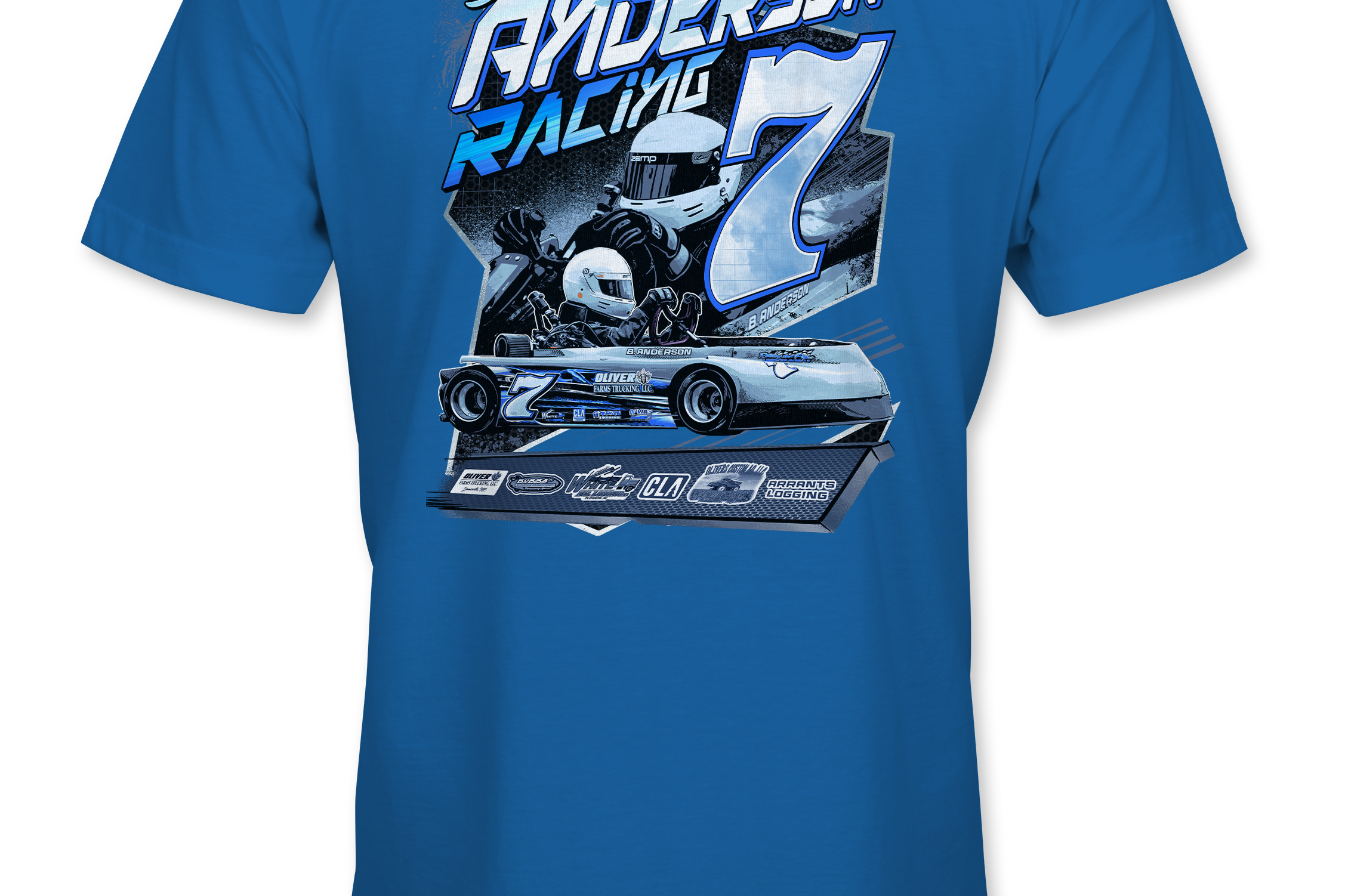 Anderson Racing T-Shirts Black Acid Apparel
