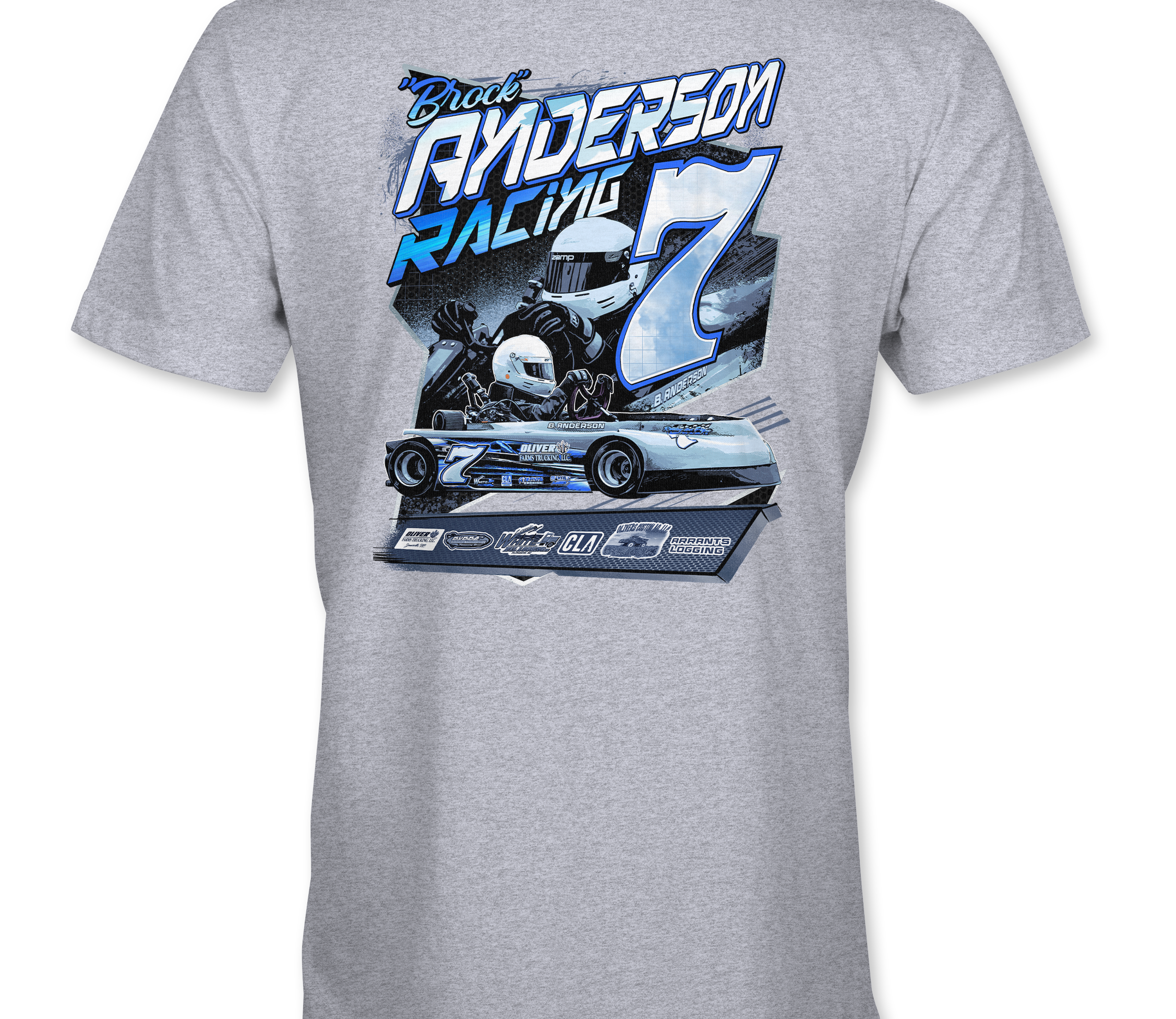 Anderson Racing T-Shirts Black Acid Apparel