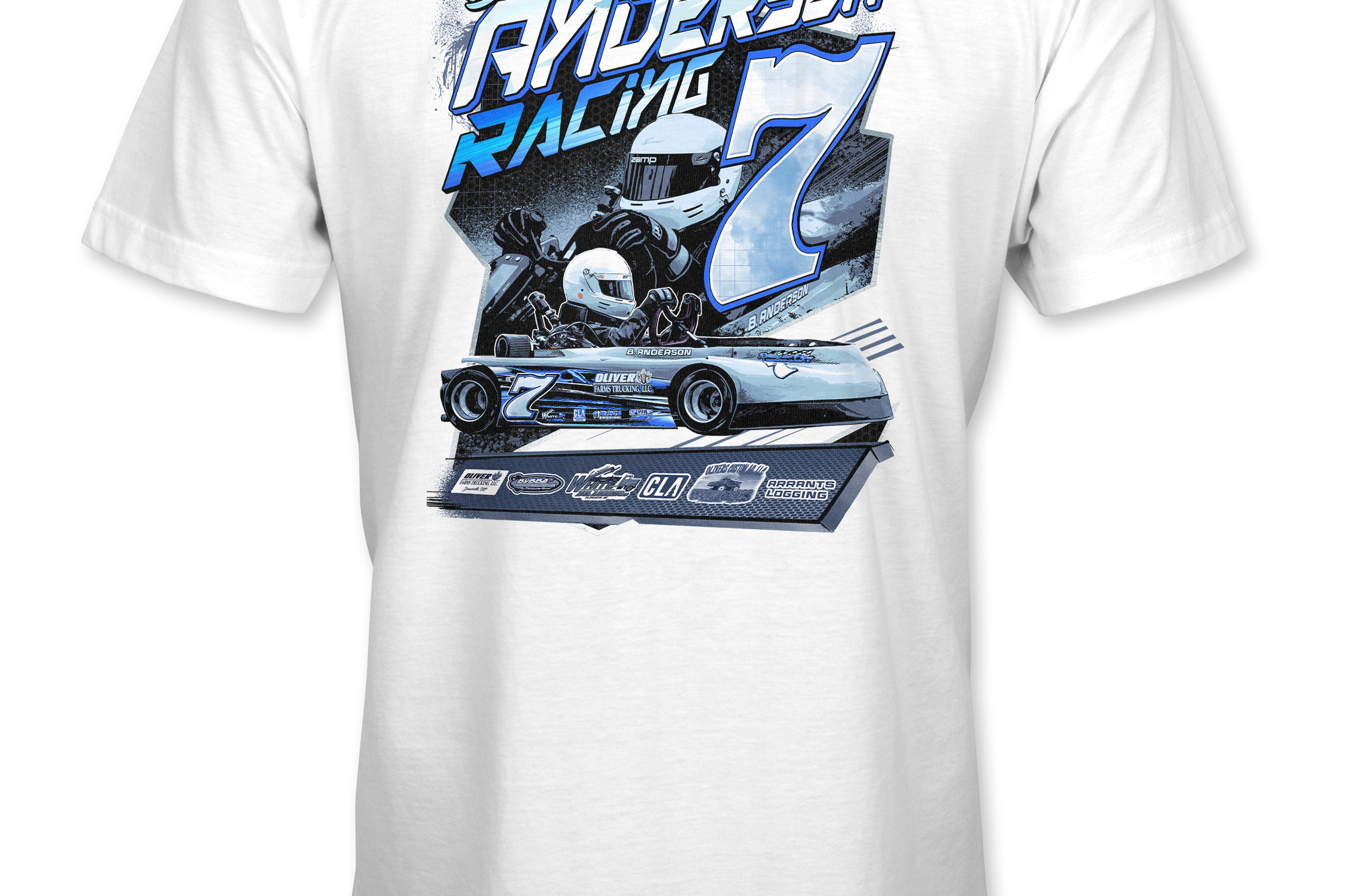 Anderson Racing T-Shirts Black Acid Apparel