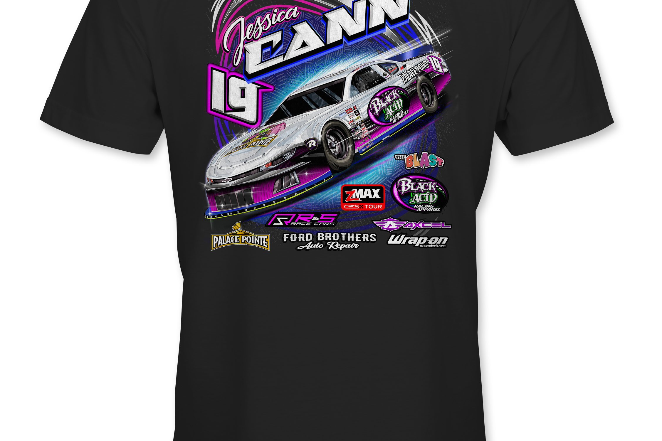Jessica Cann 2024 T-Shirts Black Acid Apparel