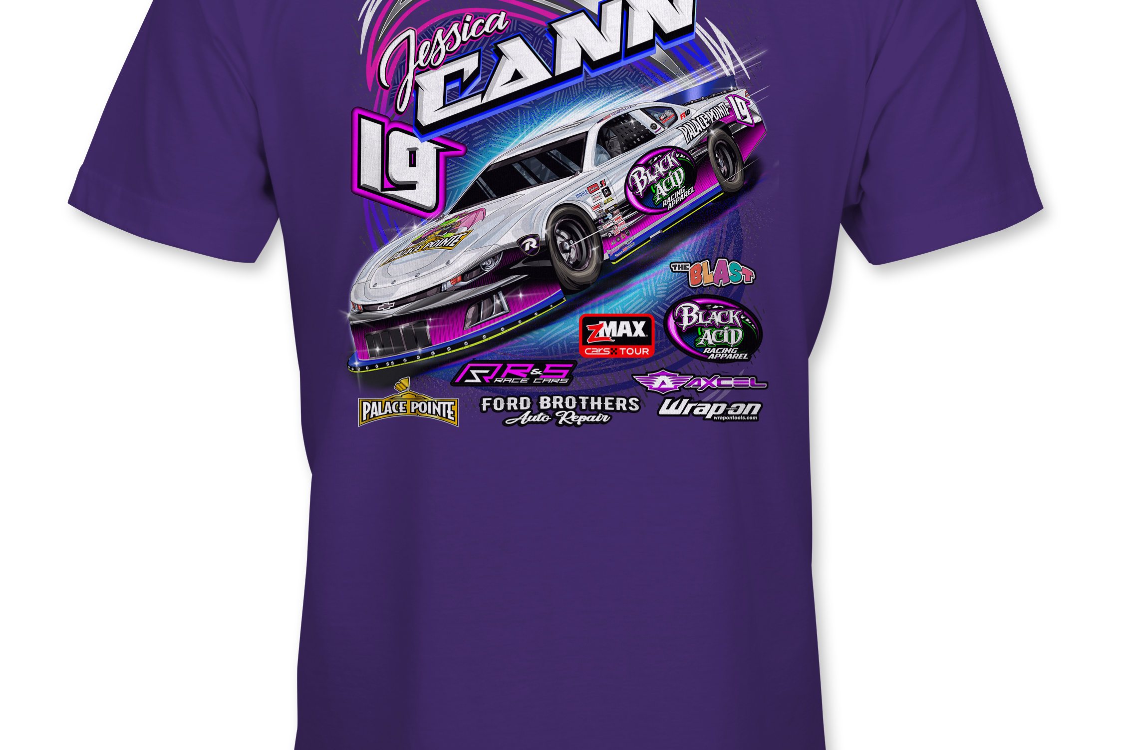 Jessica Cann 2024 T-Shirts Black Acid Apparel