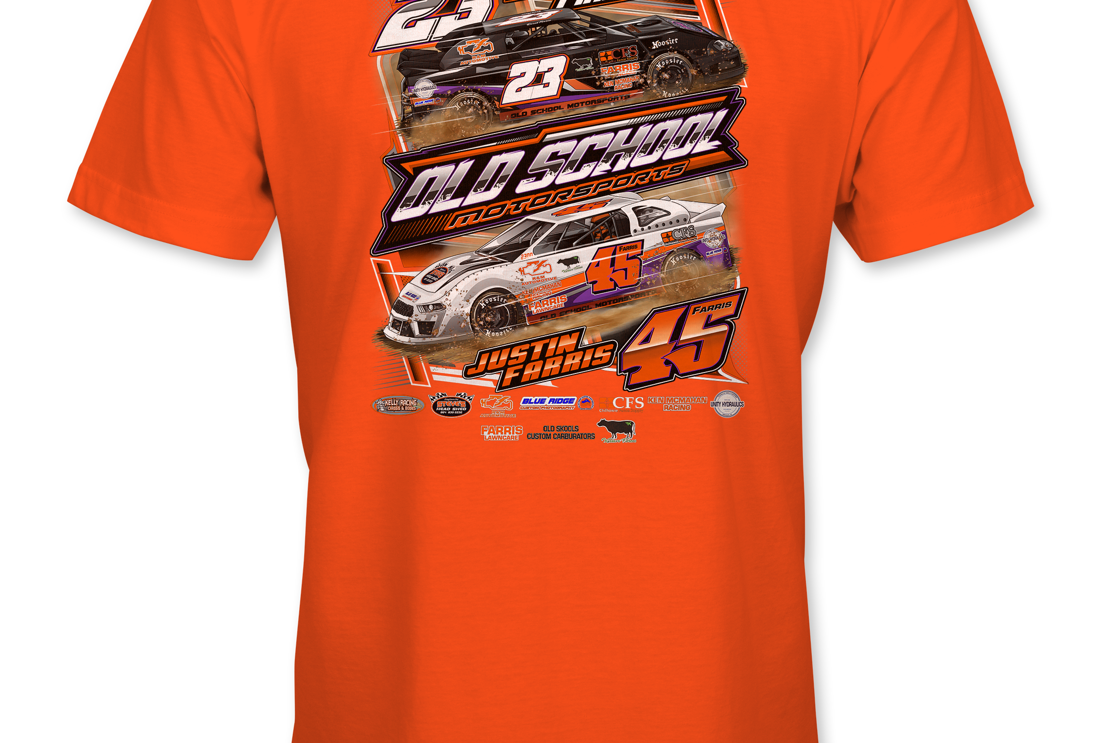 Old School Motorsports T-Shirts Black Acid Apparel
