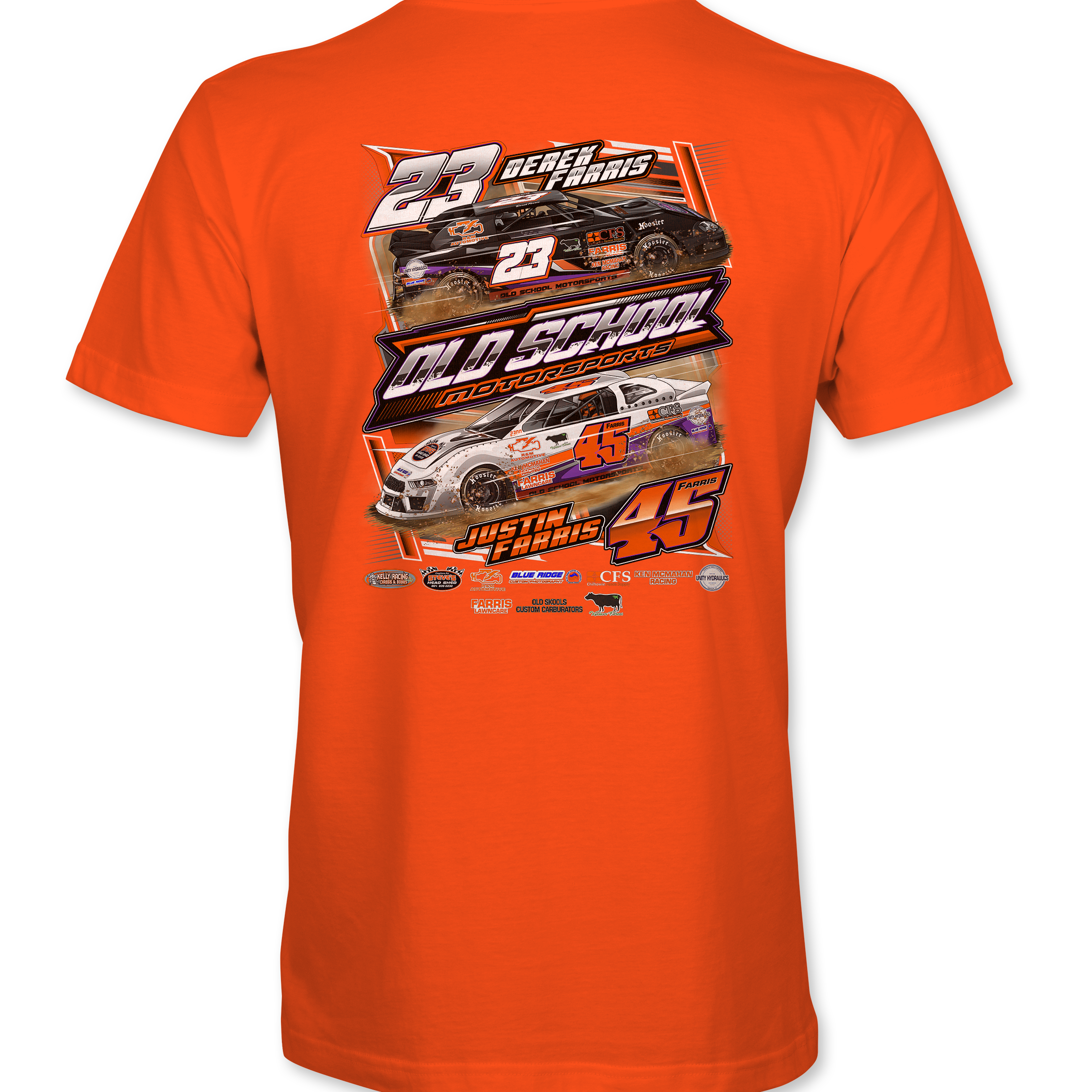 Old School Motorsports T-Shirts Black Acid Apparel