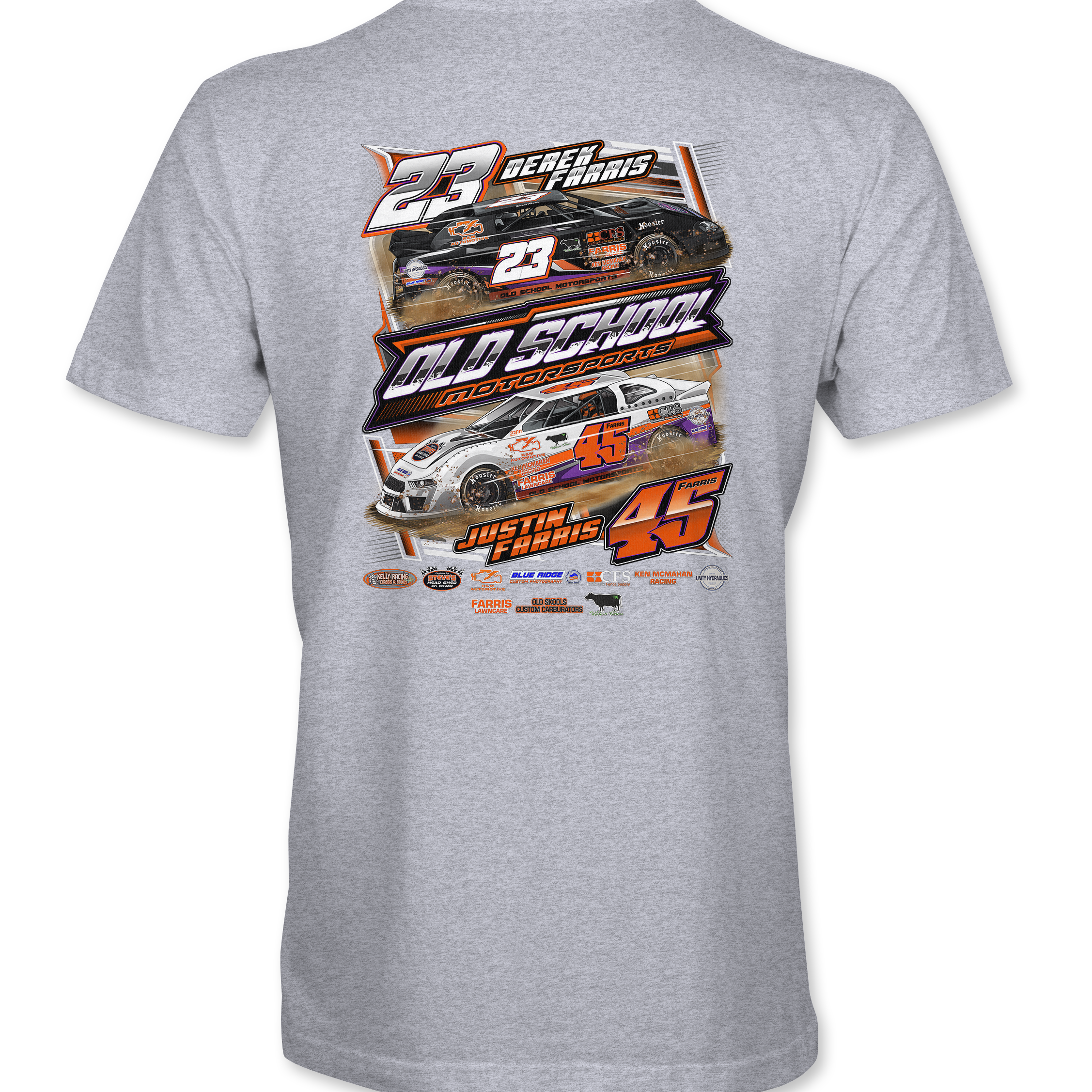 Old School Motorsports T-Shirts Black Acid Apparel