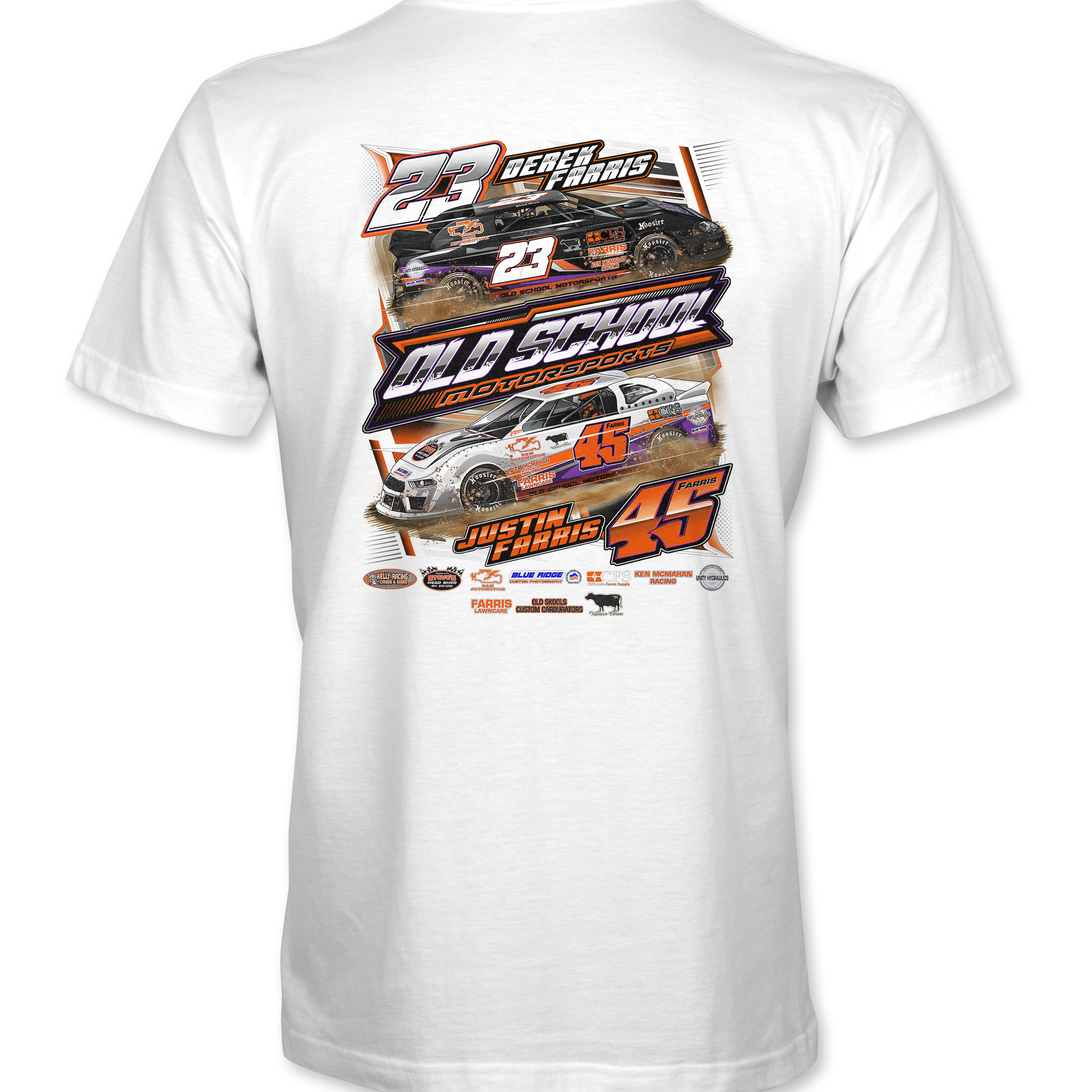 Old School Motorsports T-Shirts Black Acid Apparel