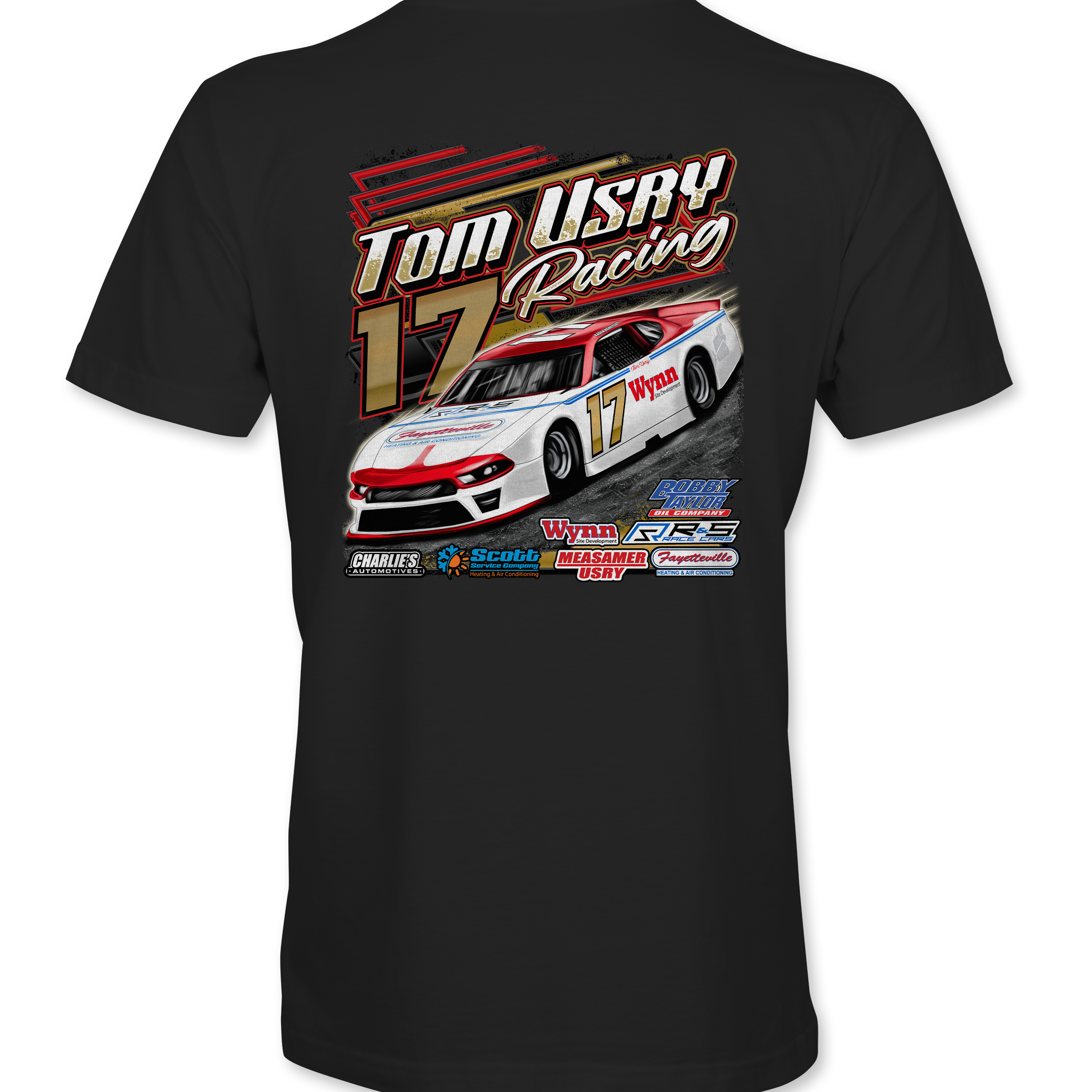 Tom Usry Racing - Kaden Honeycutt T-Shirts Black Acid Apparel