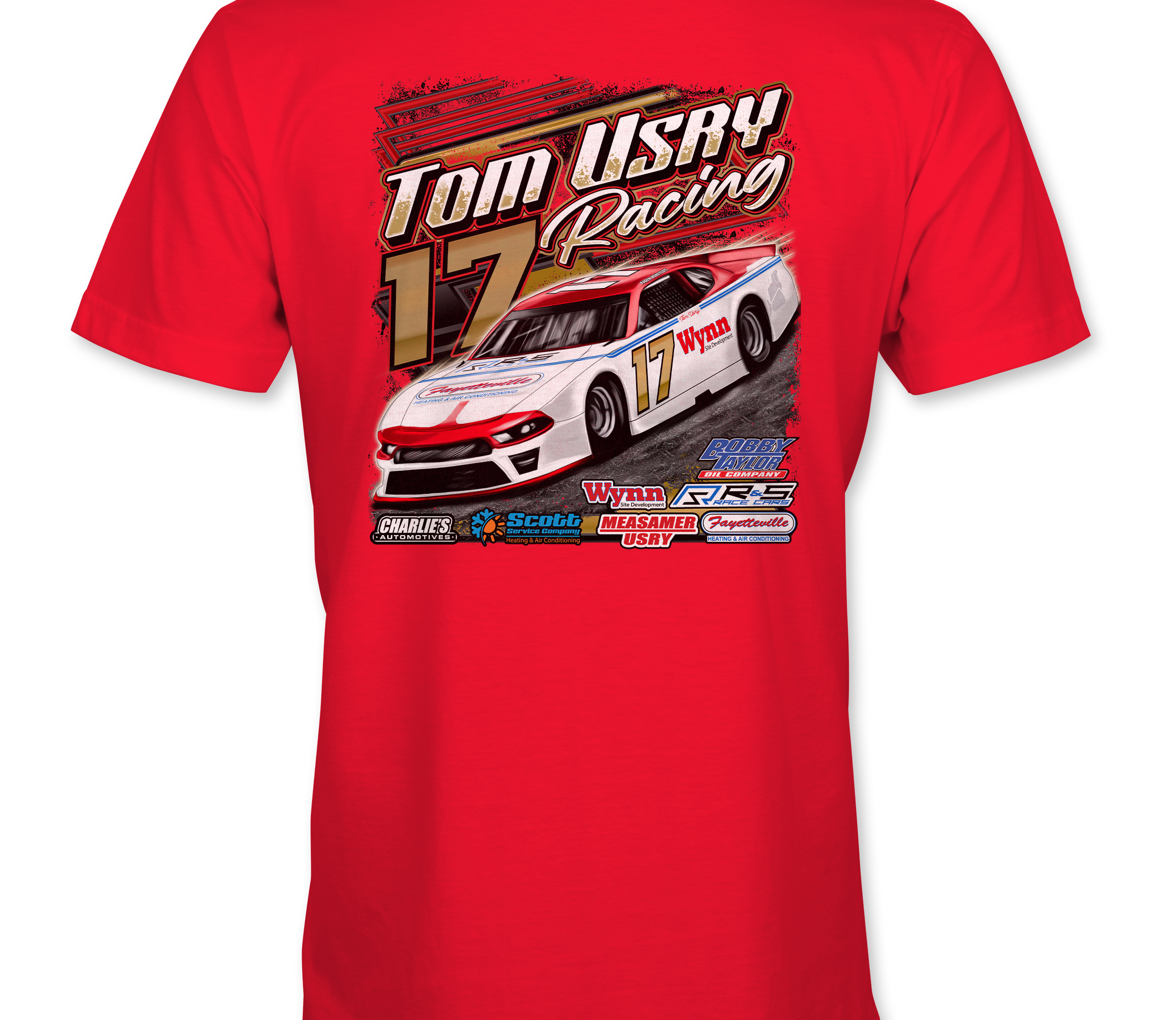 Tom Usry Racing - Kaden Honeycutt T-Shirts Black Acid Apparel