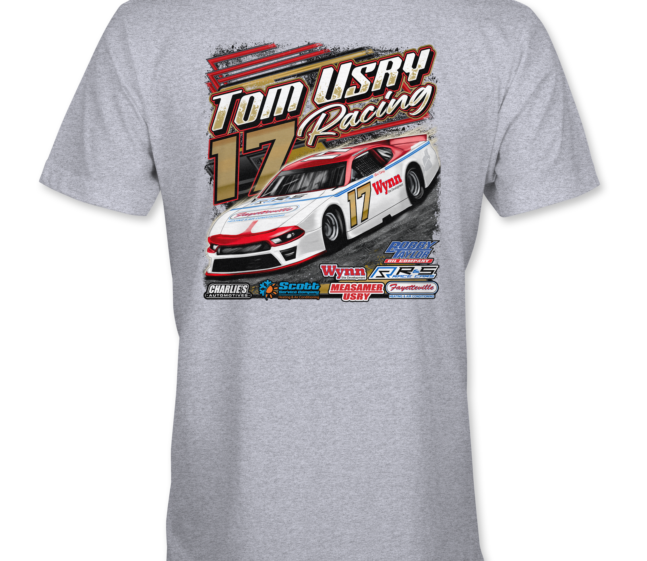 Tom Usry Racing - Kaden Honeycutt T-Shirts Black Acid Apparel