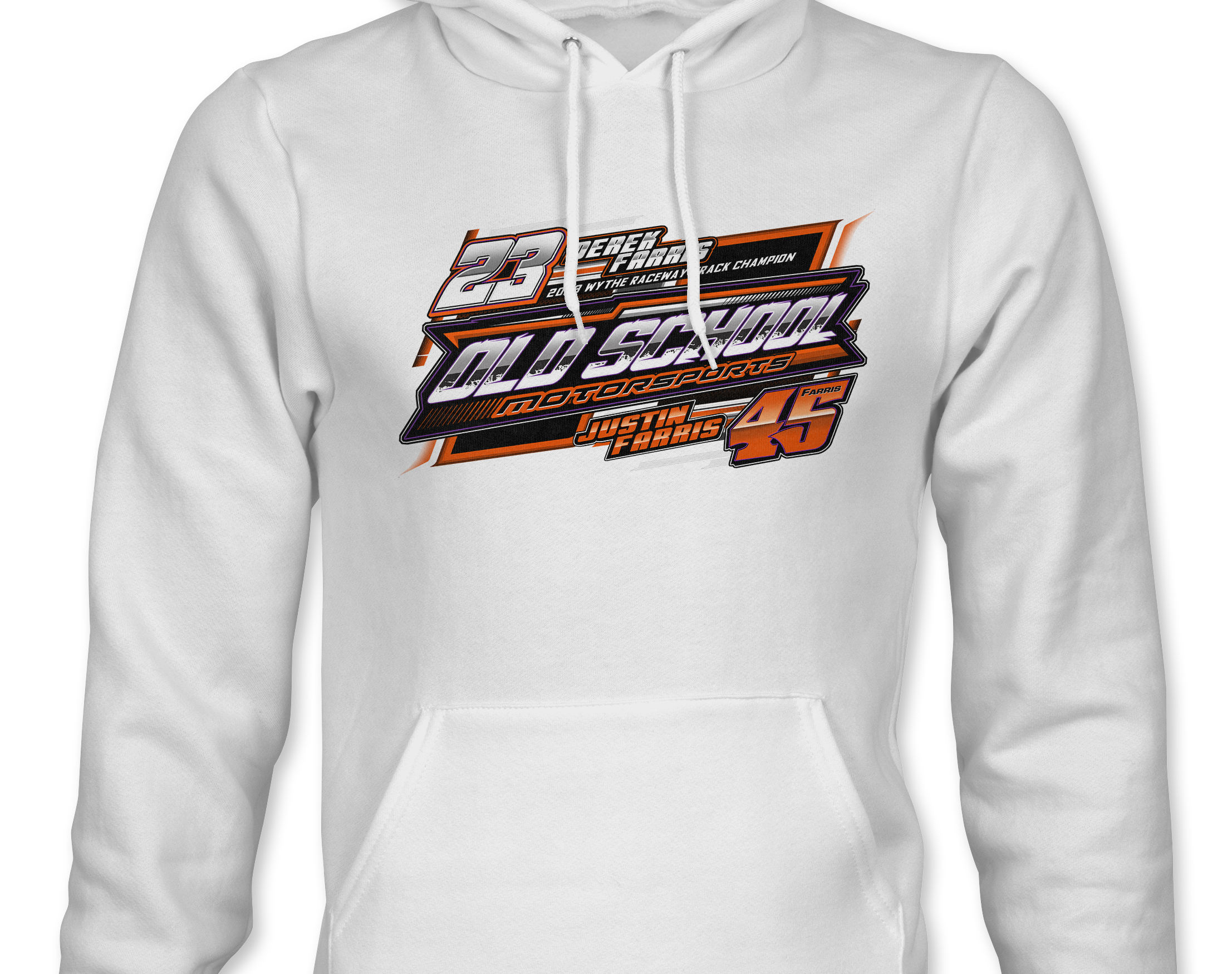 Old School Motorsports Racing Hoodies Black Acid Apparel