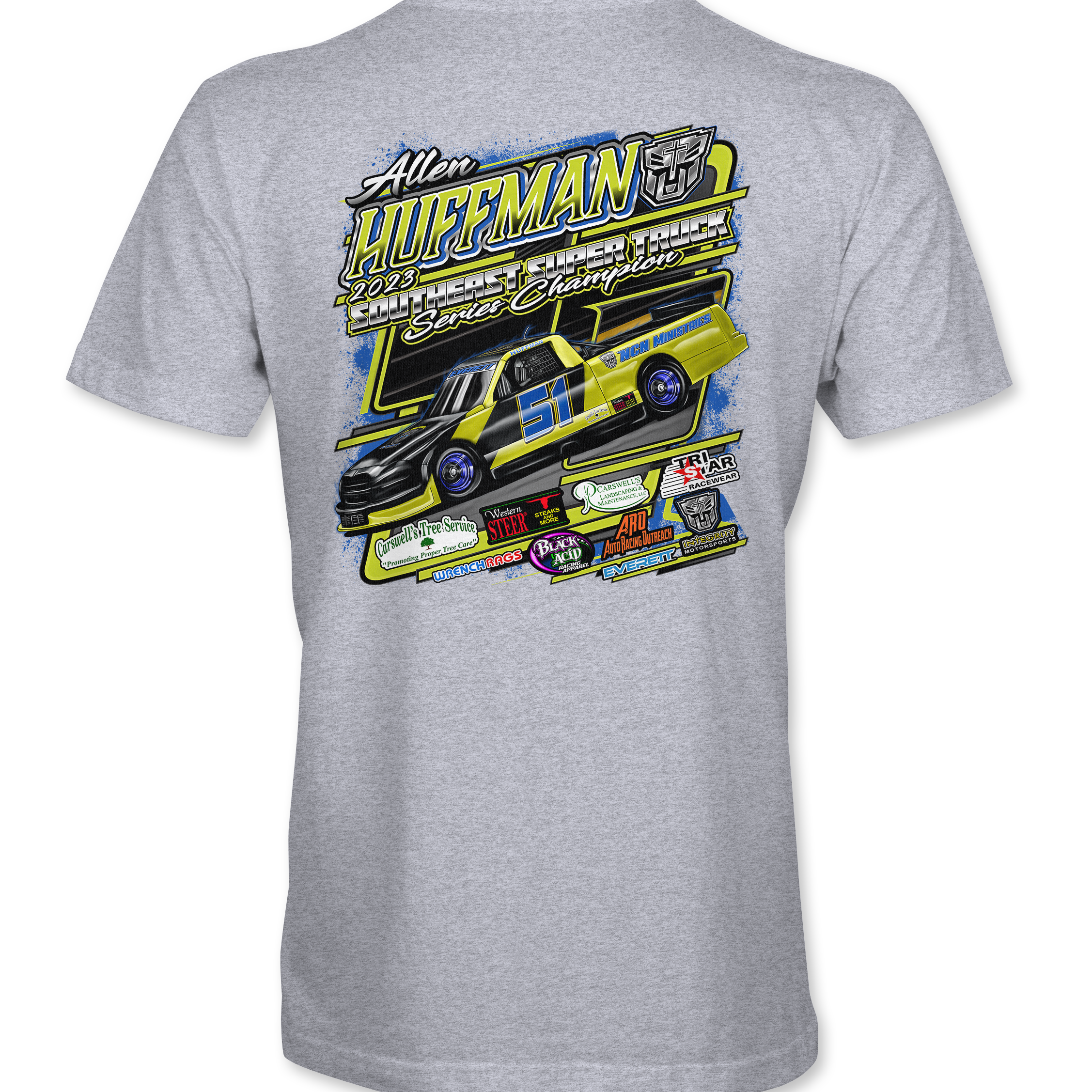 Allen Huffman 2023 T-Shirts Black Acid Apparel