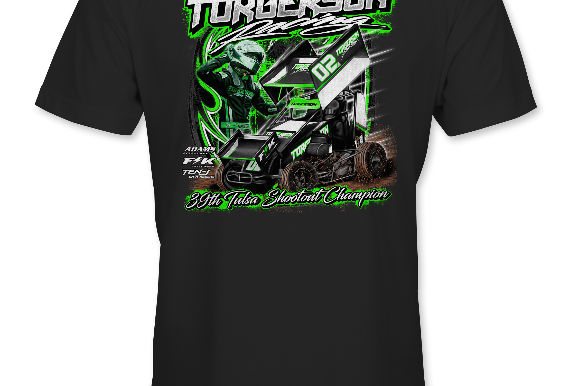 Ashton Torgerson Tulsa Shootout 2024 T-Shirts Black Acid Apparel