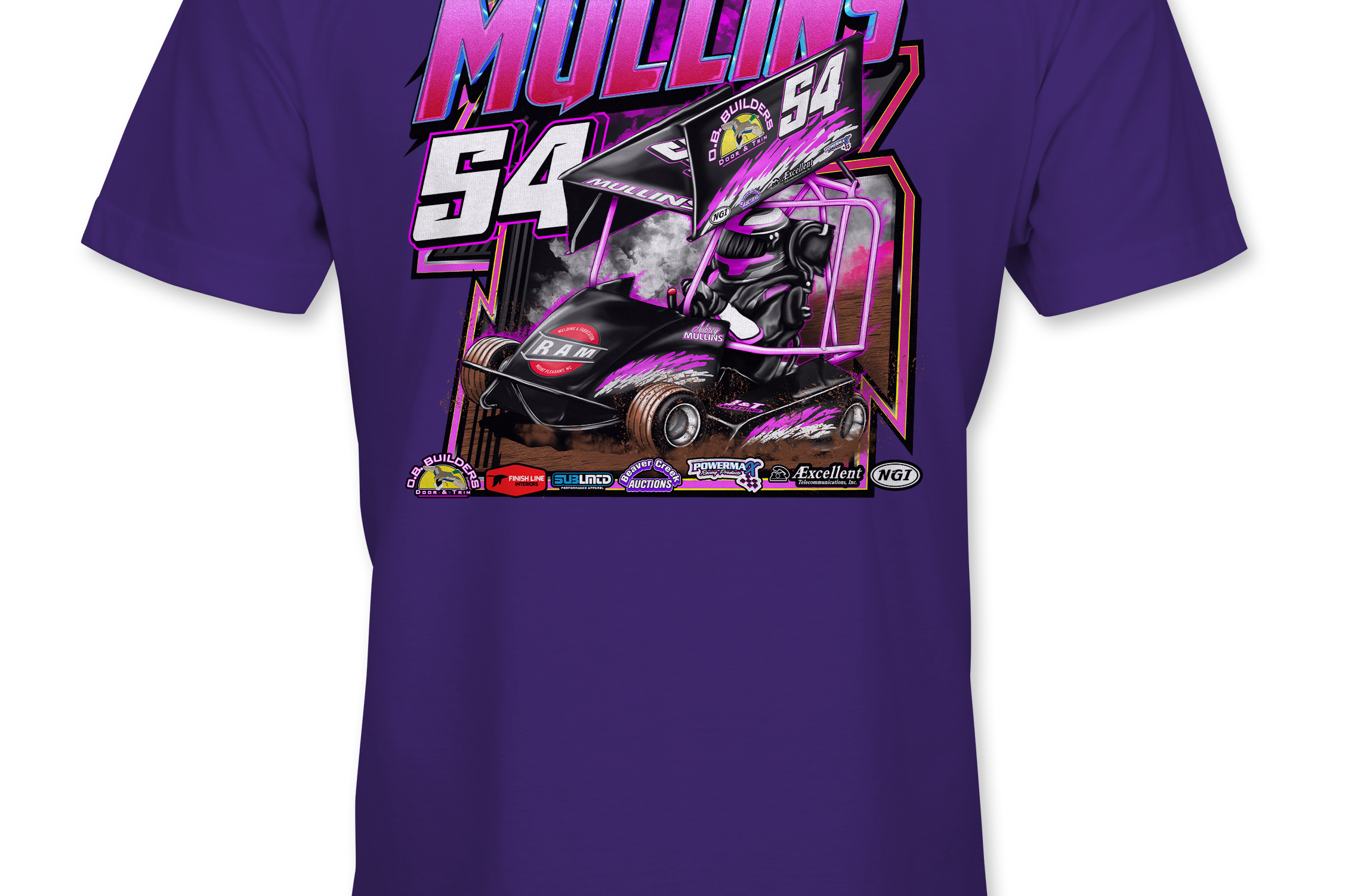 Aubrey Mullins T-Shirts Black Acid Apparel