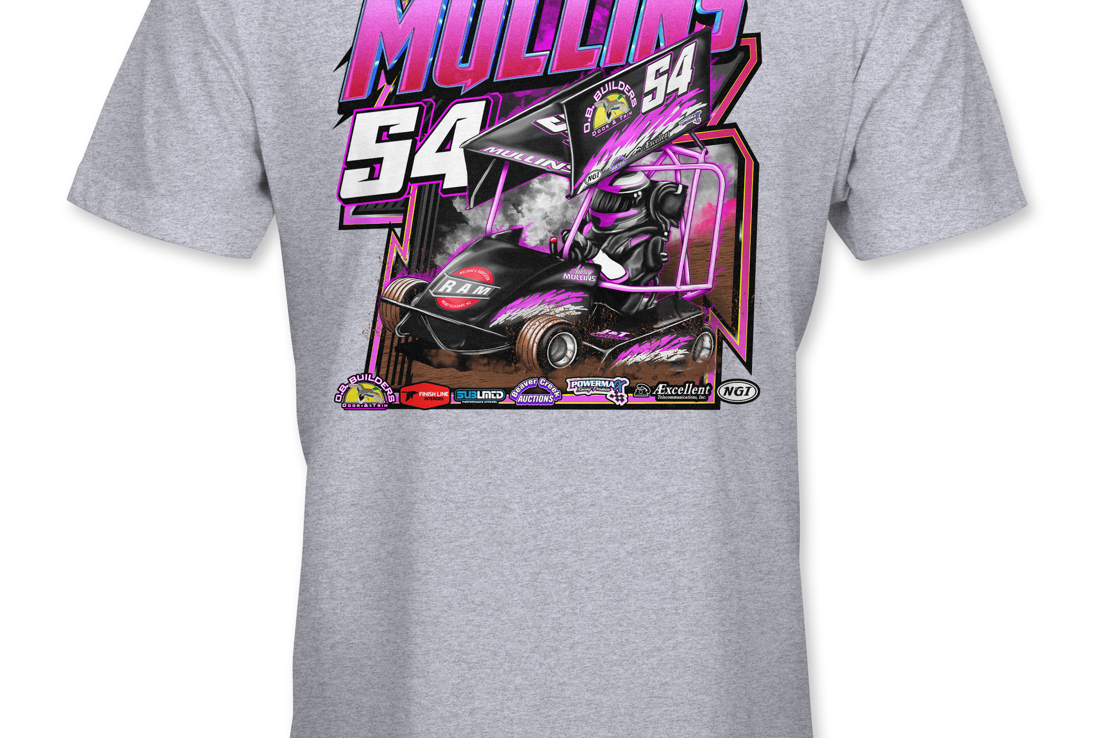 Aubrey Mullins T-Shirts Black Acid Apparel