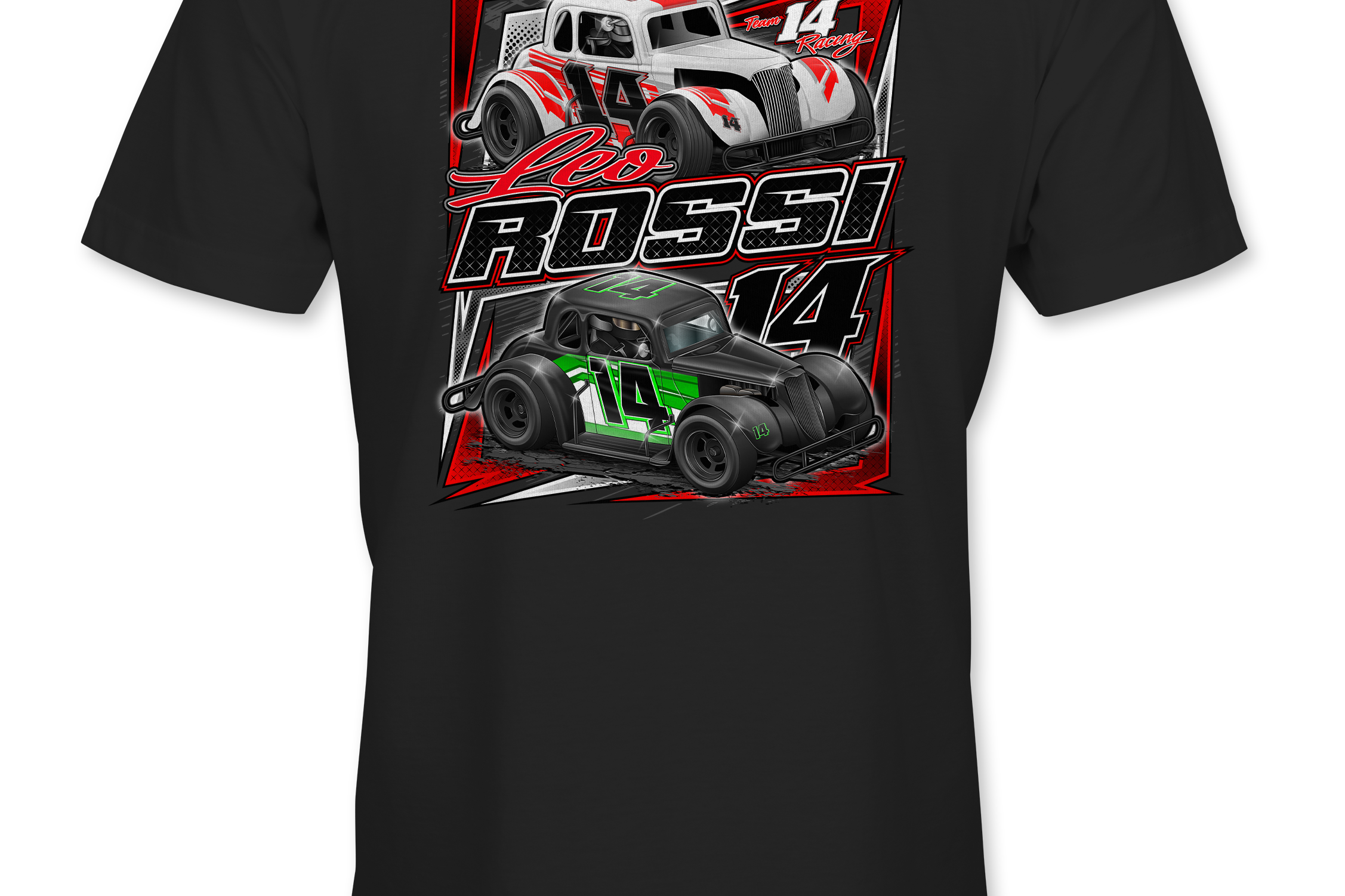 Leo Rossi T-Shirts Black Acid Apparel