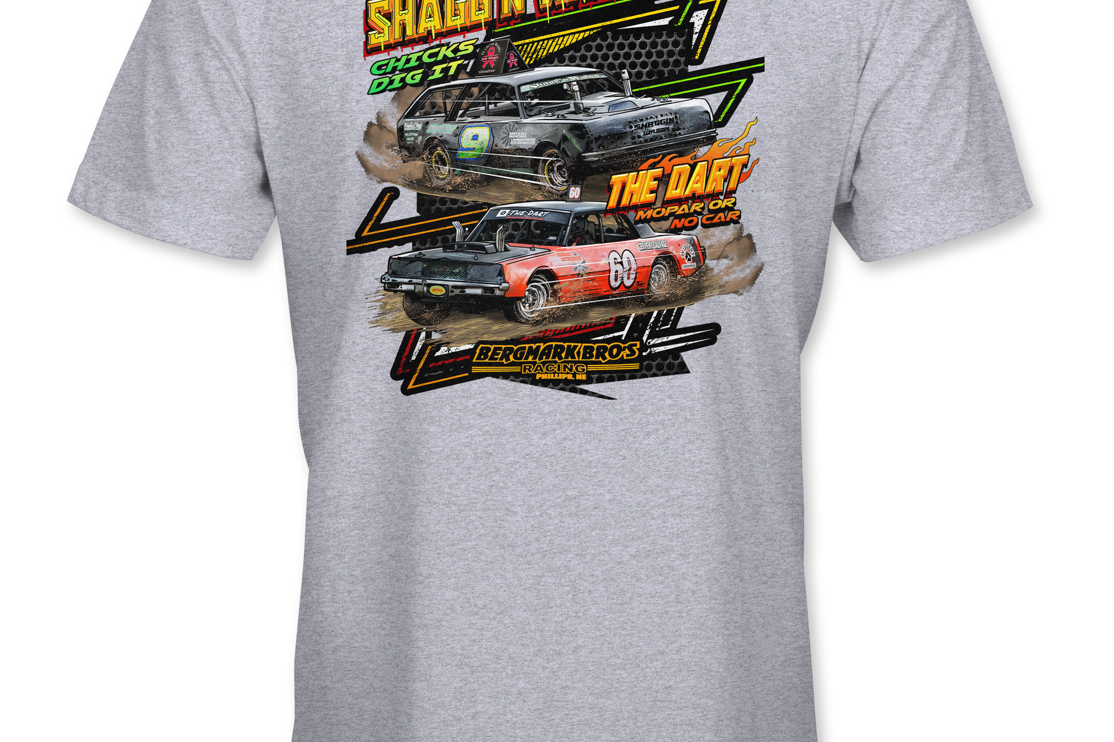 Bergmark Bro's Racing T-Shirts Black Acid Apparel