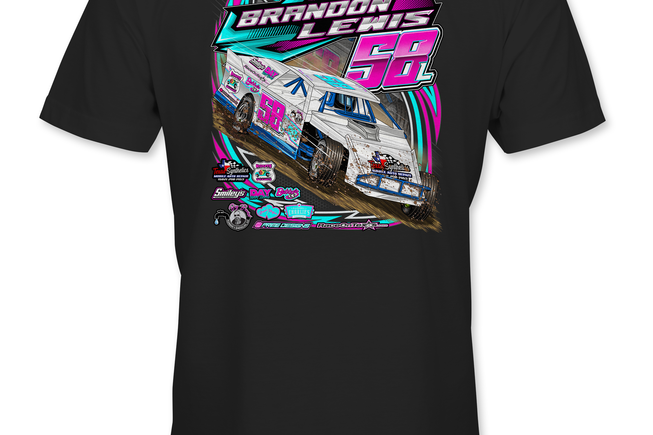 Brandon Lewis 2023 T-Shirts Black Acid Apparel