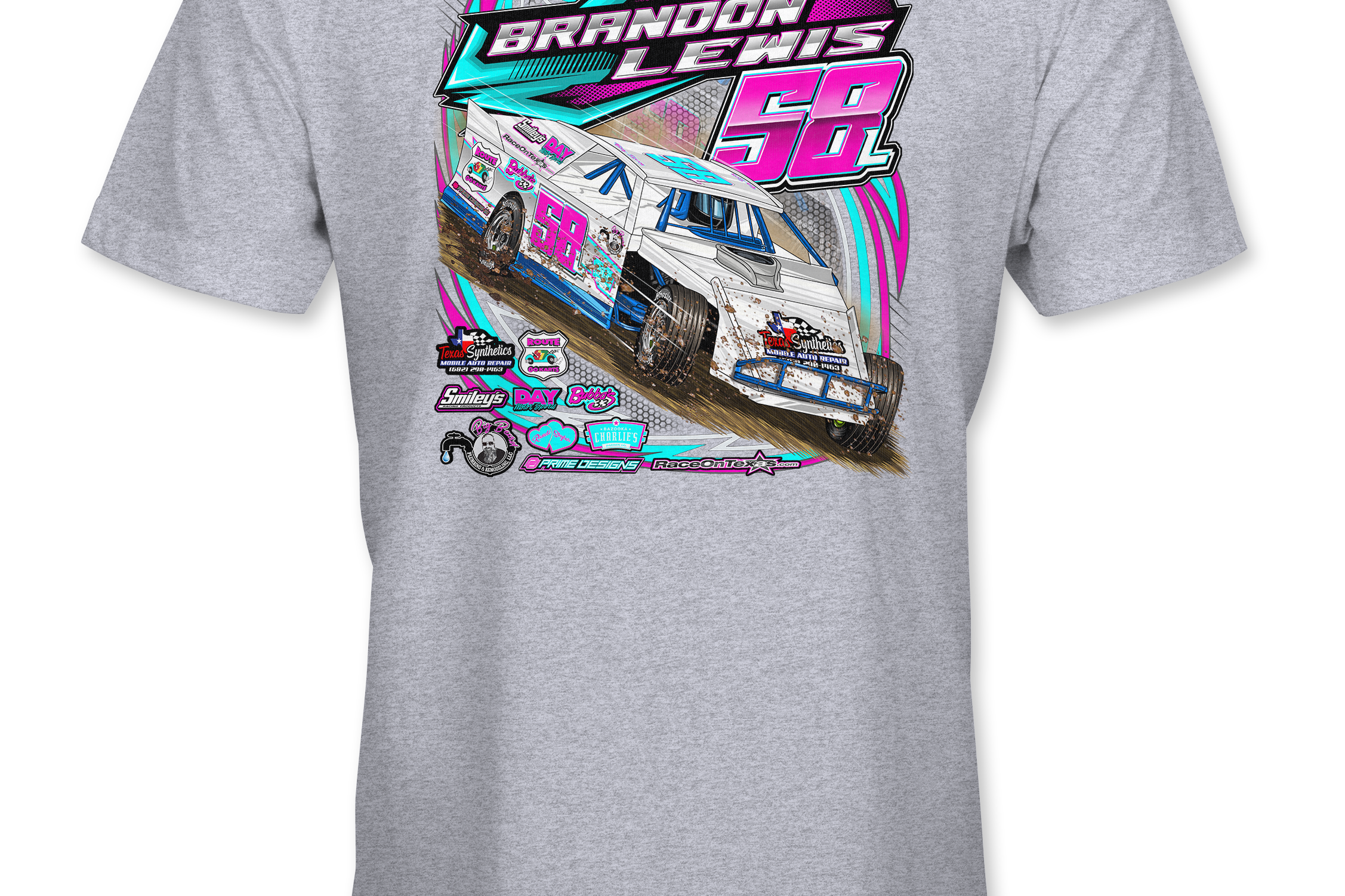 Brandon Lewis 2023 T-Shirts Black Acid Apparel