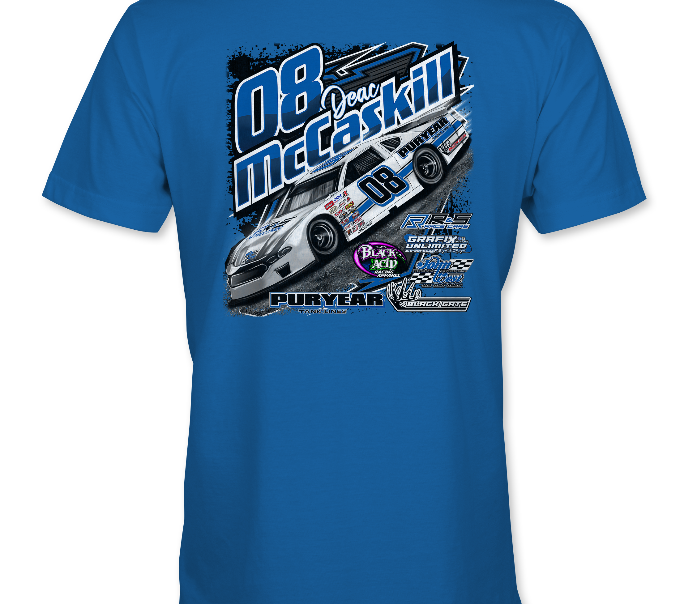 Deac McCaskill T-Shirts Black Acid Apparel