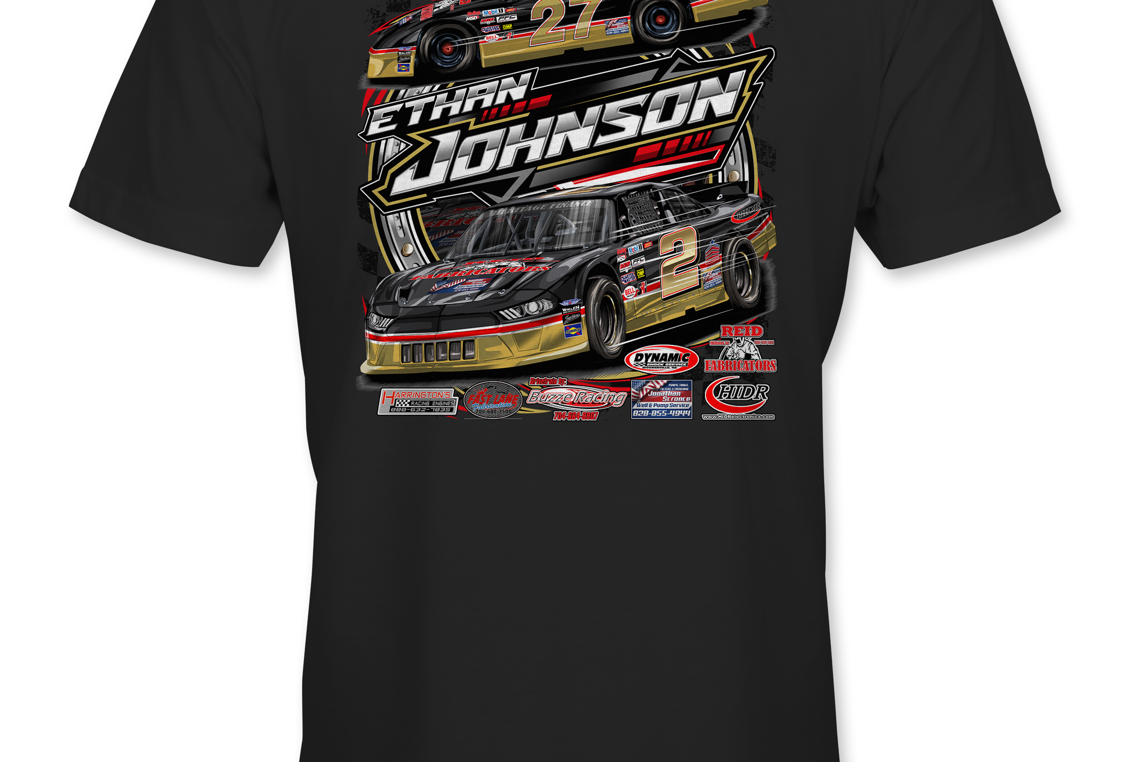 Ethan Johnson 2023 T-Shirts Black Acid Apparel