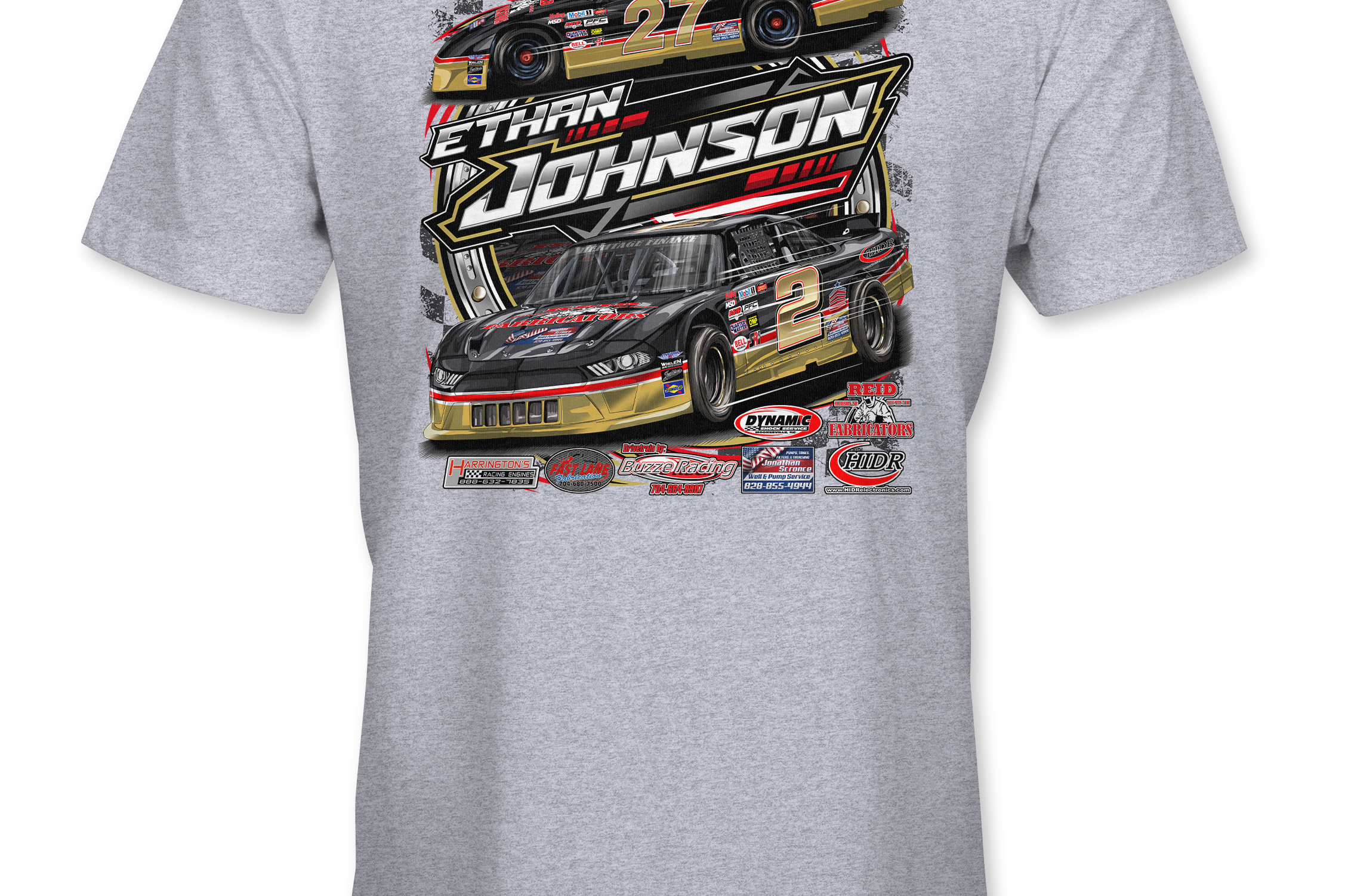 Ethan Johnson 2023 T-Shirts Black Acid Apparel