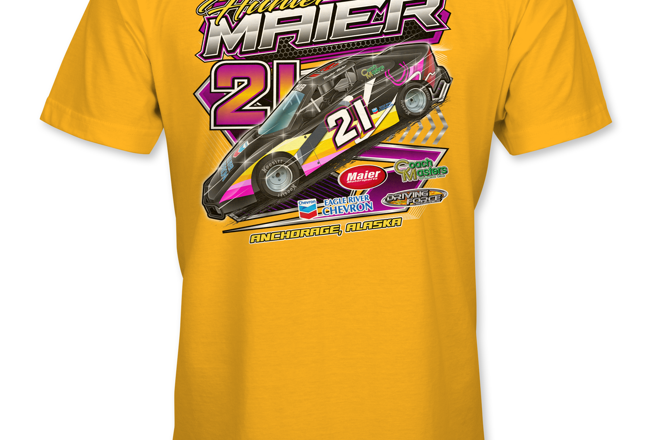 Hunter Maier T-Shirts Black Acid Apparel