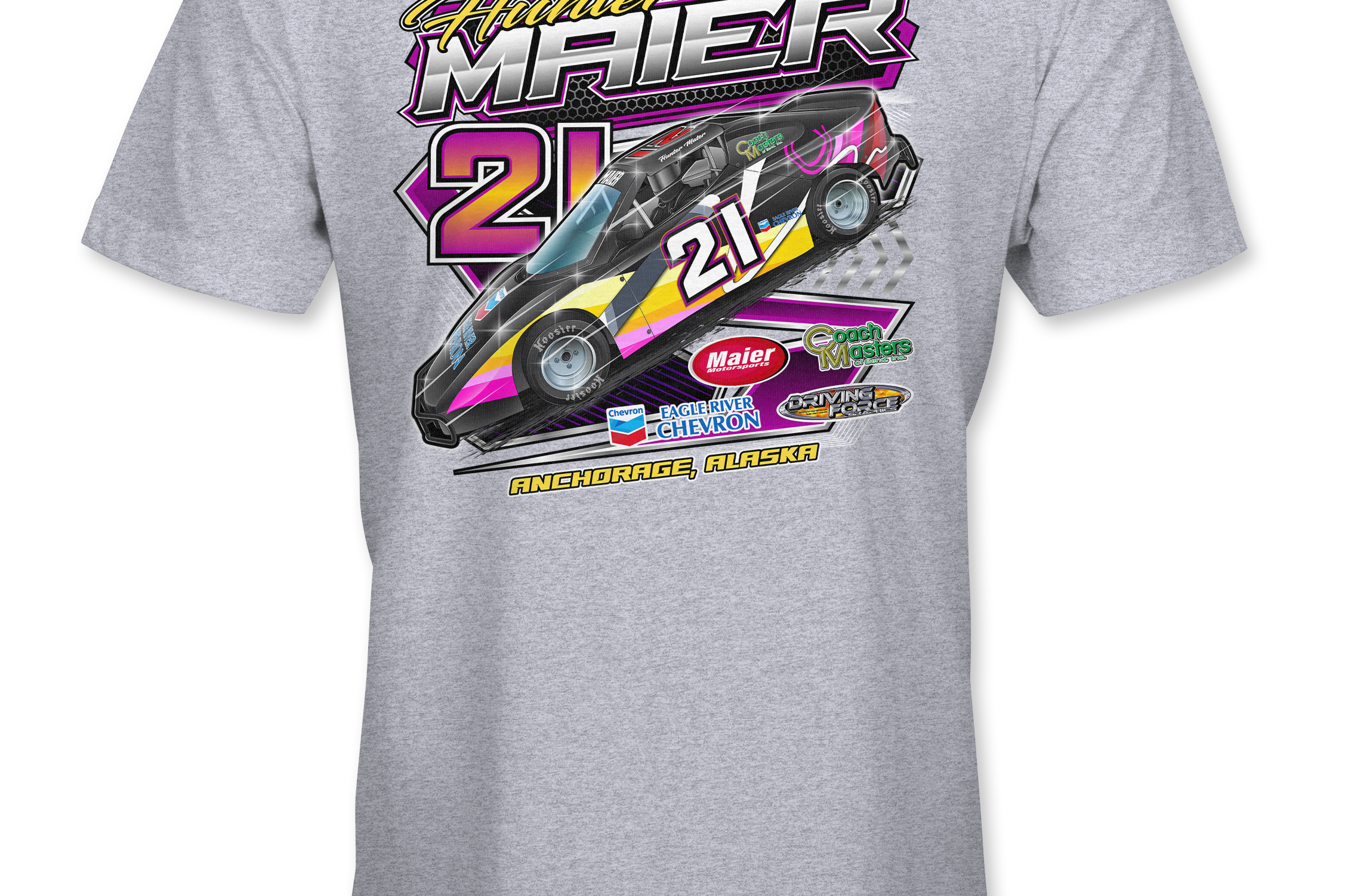 Hunter Maier T-Shirts Black Acid Apparel