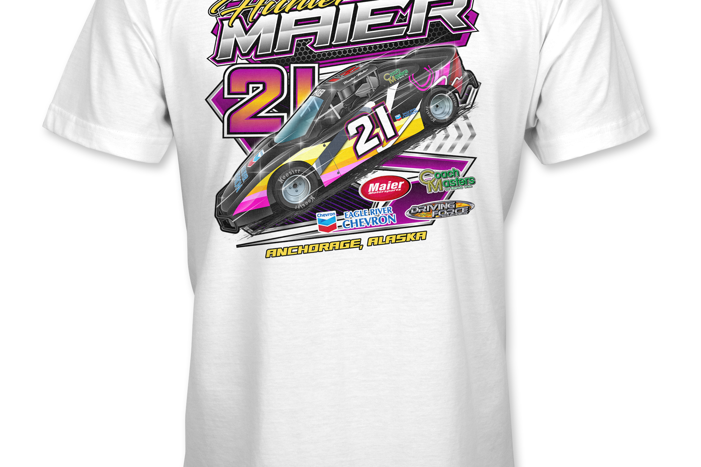 Hunter Maier T-Shirts Black Acid Apparel