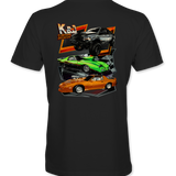 K&J Customs T-Shirts Black Acid Apparel