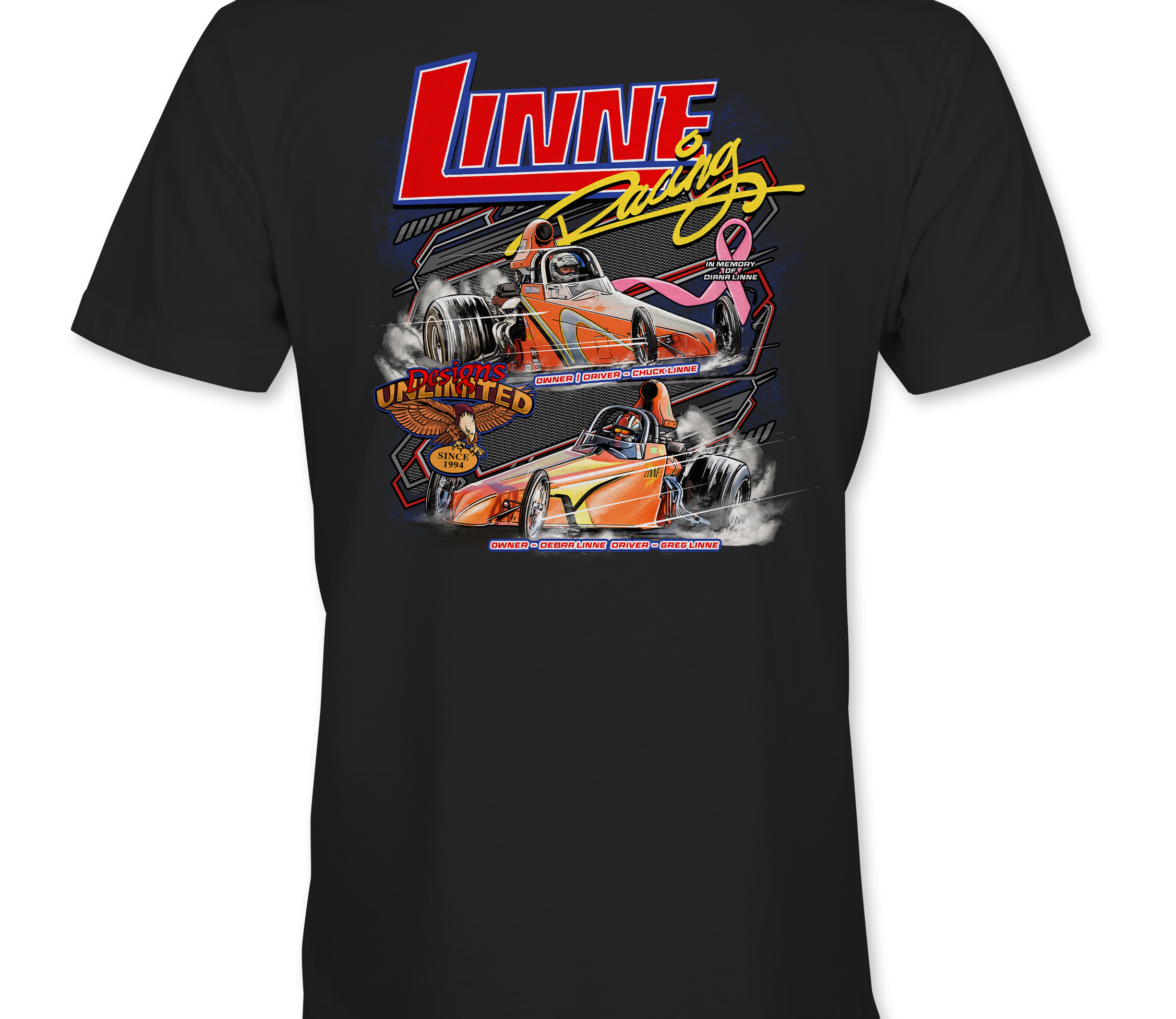 Linne Racing T-Shirts Black Acid Apparel