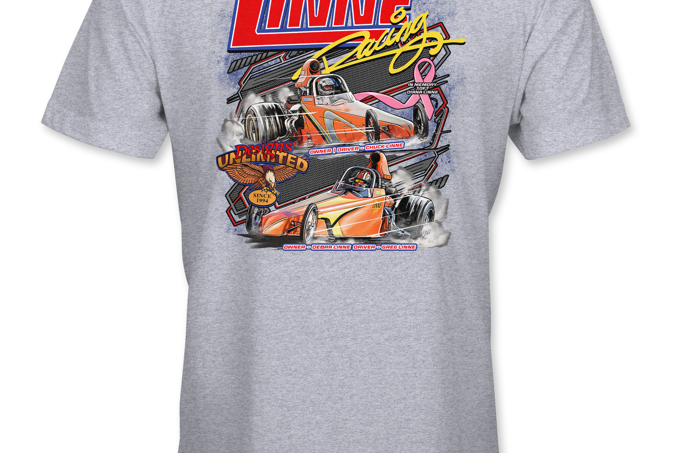 Linne Racing T-Shirts Black Acid Apparel
