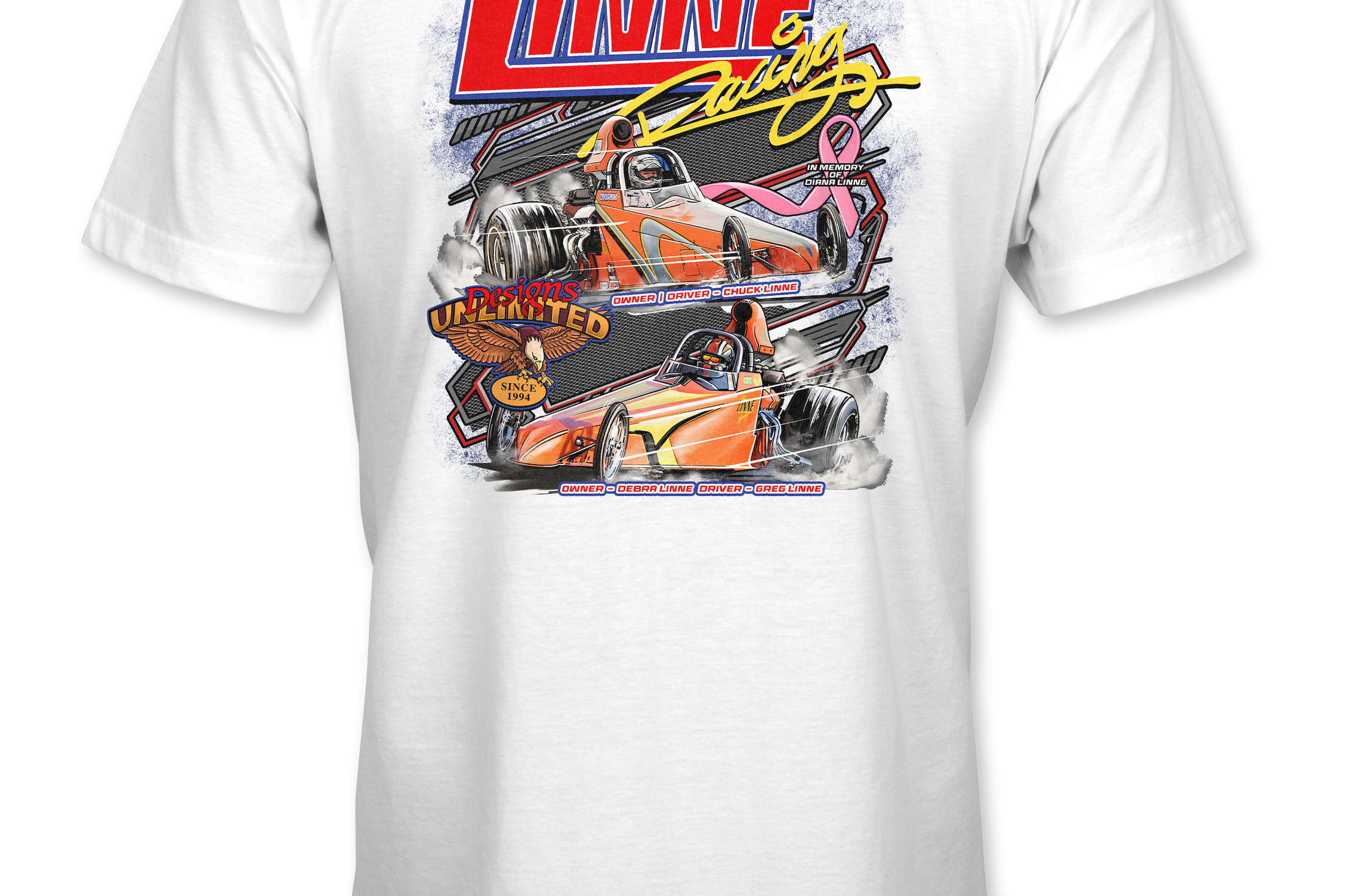 Linne Racing T-Shirts Black Acid Apparel