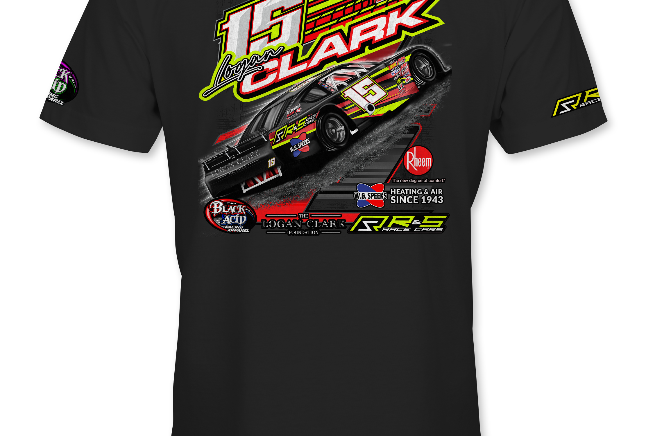 Logan Clark T-Shirts Black Acid Apparel