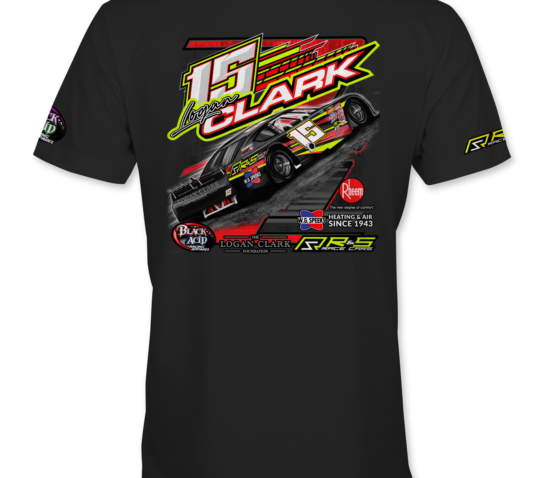 Logan Clark T-Shirts Black Acid Apparel