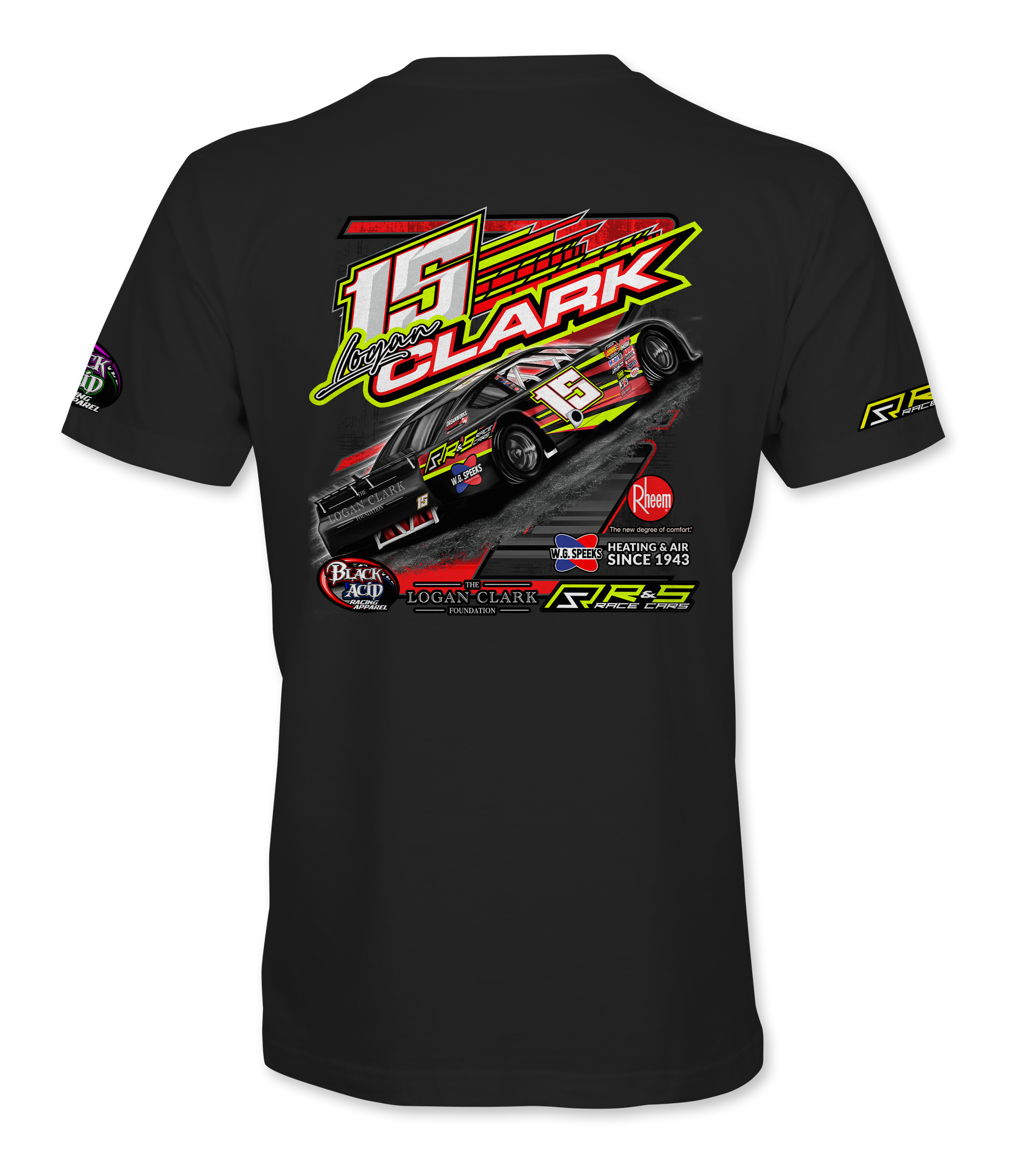 Logan Clark T-Shirts Black Acid Apparel